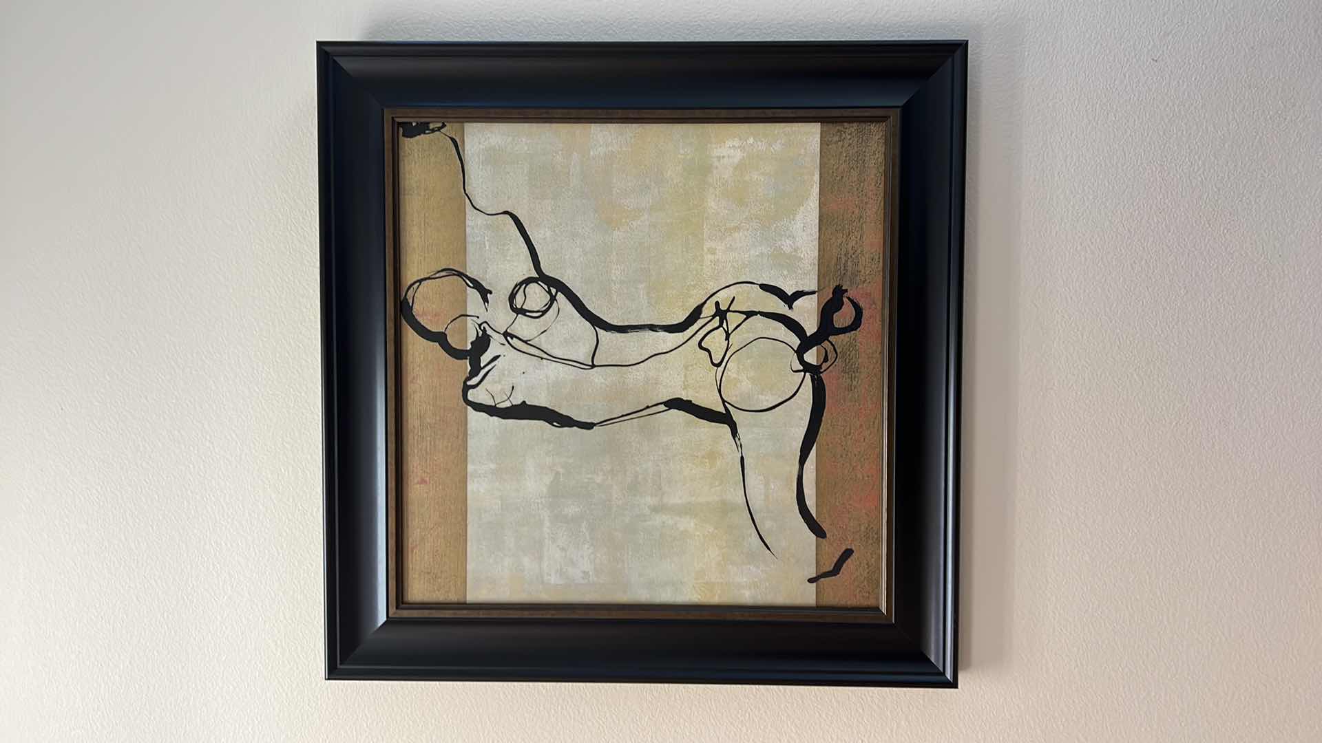 Photo 1 of FRAMED BLACK “LADIES FIGURE SKETCHED” ARTWORK 31” x 31”