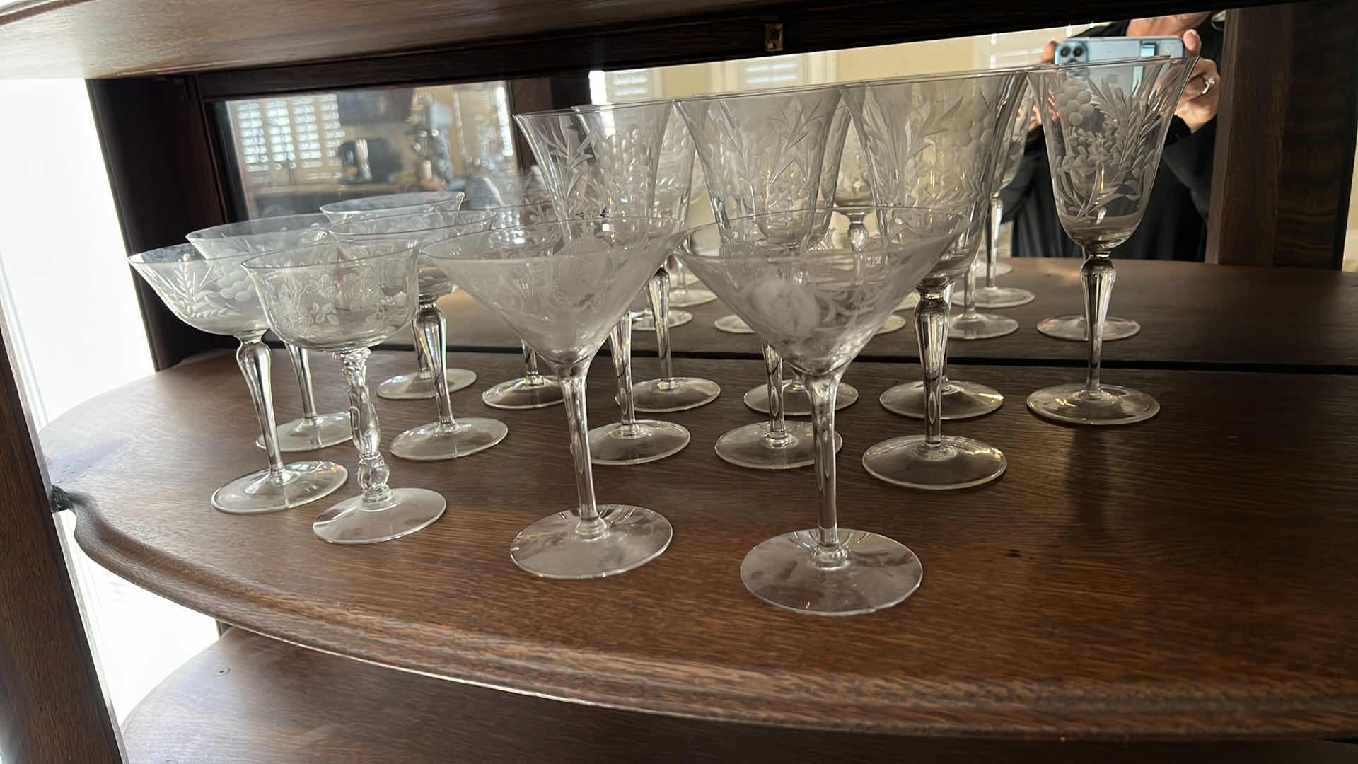 Photo 2 of 15-CRYSTAL STEMWARE GLASSES