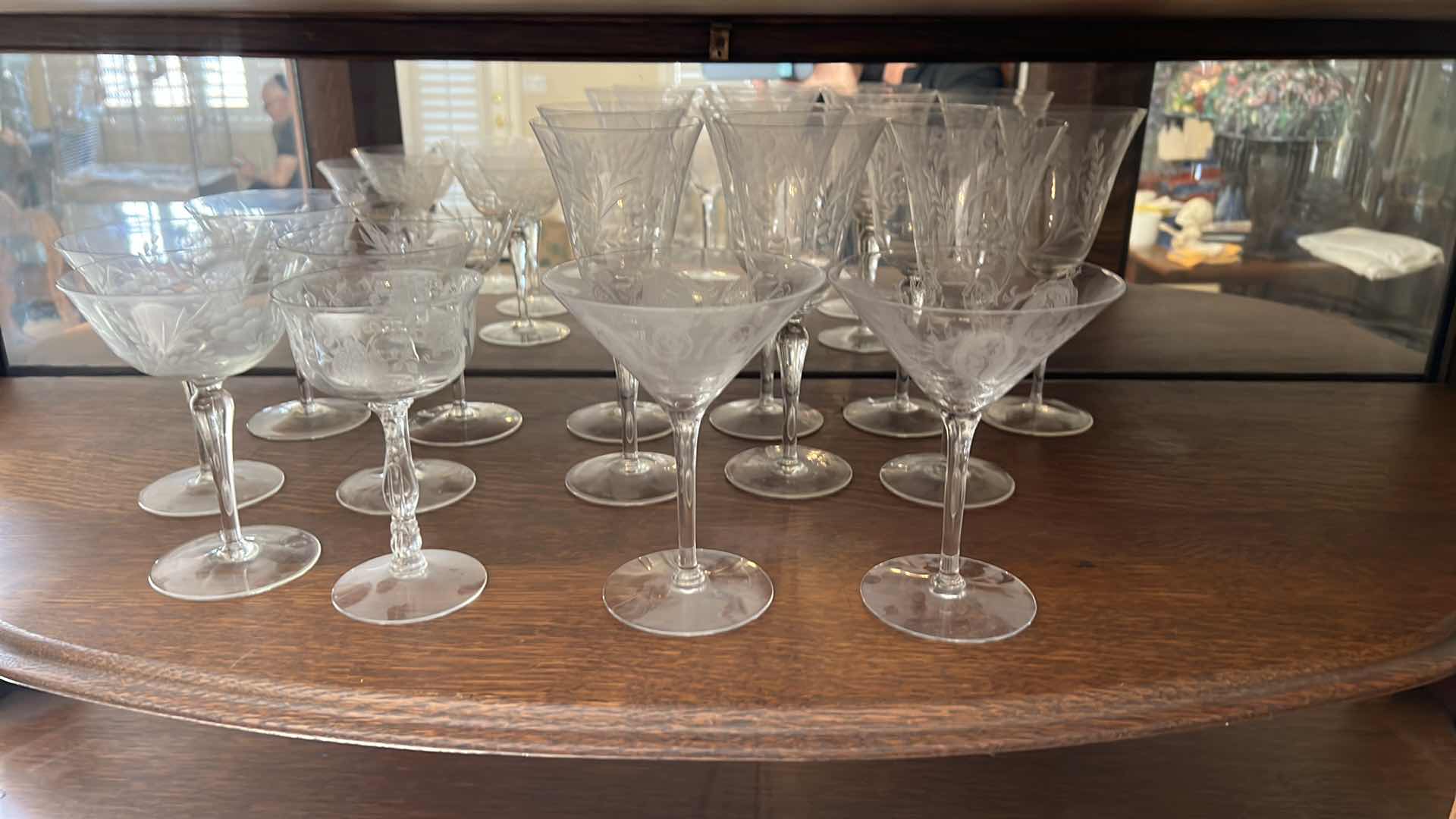 Photo 1 of 15-CRYSTAL STEMWARE GLASSES