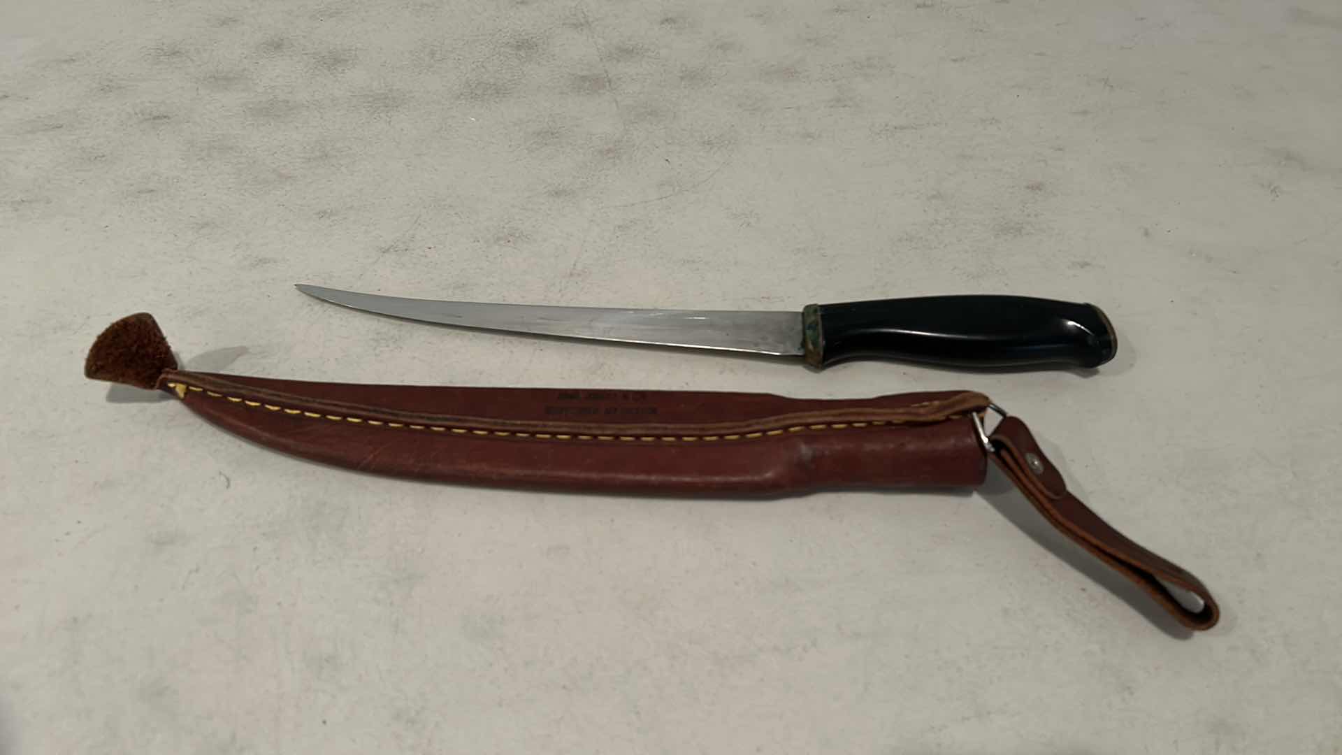 Photo 4 of DAGGER WITH LEATHER SHEATH 11”