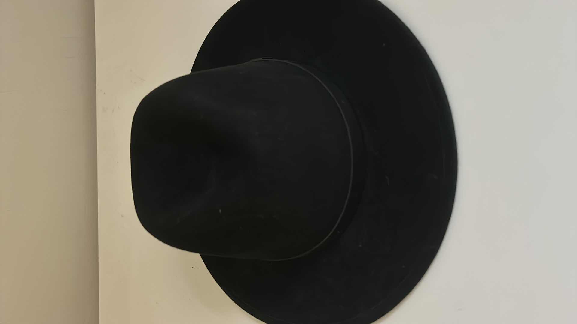 Photo 6 of 100% WOOL FELT BIGALLI BLACK HAT SIZE M