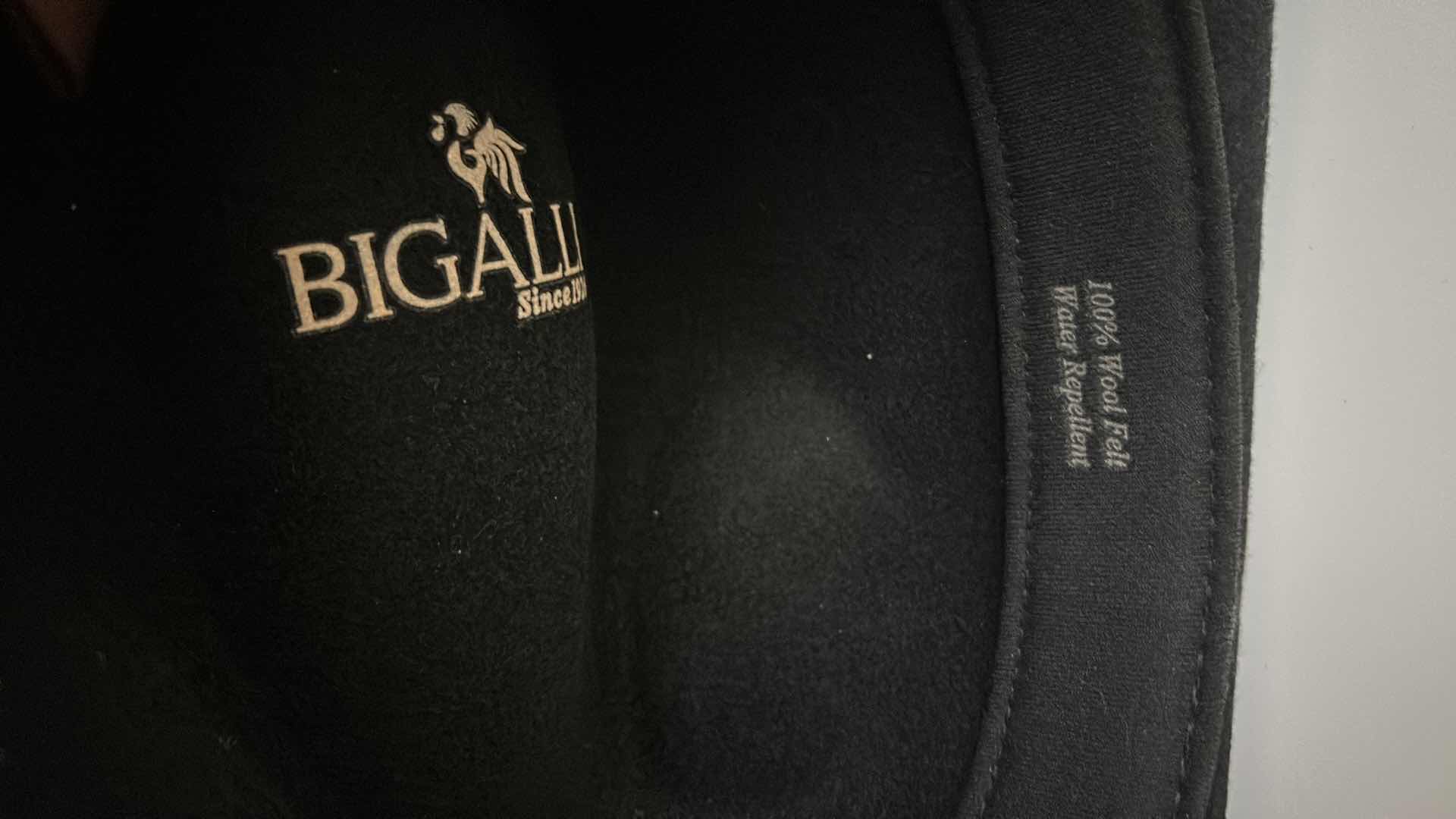 Photo 4 of 100% WOOL FELT BIGALLI BLACK HAT SIZE M