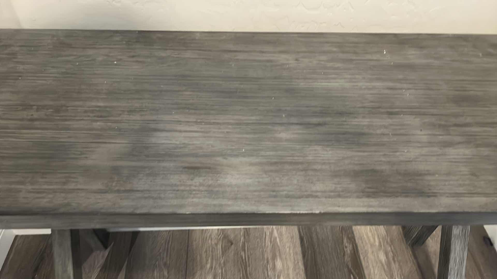 Photo 5 of GRAY WASHED WOOD ENTRY TABLE 60” x 18” x H36”