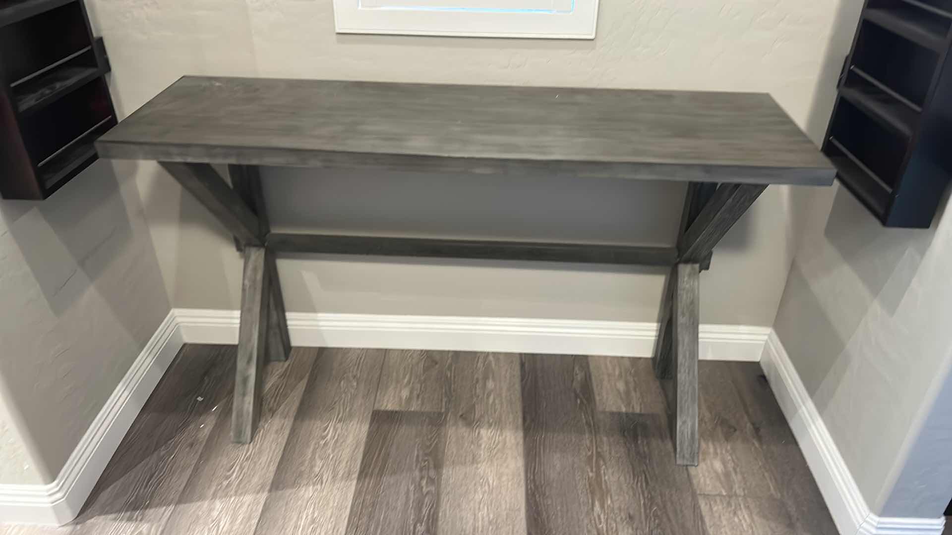 Photo 6 of GRAY WASHED WOOD ENTRY TABLE 60” x 18” x H36”