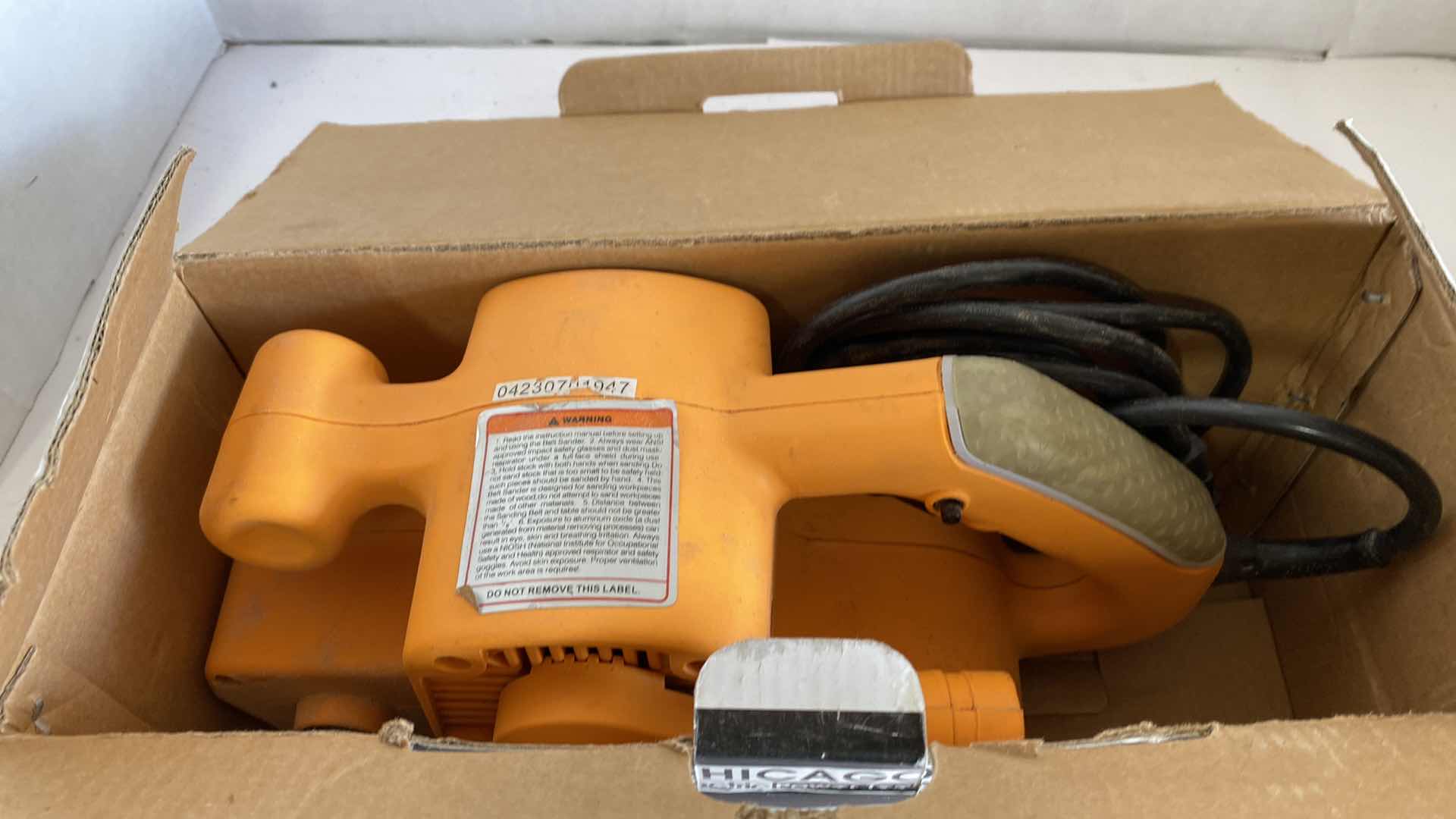 Photo 2 of CHICAGO ELECTRIC POWER TOOLS BELT SANDER