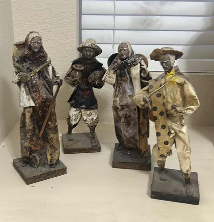 Photo 1 of 4 PAPER MACHE MEXICAN SCULPTURES 13.5”