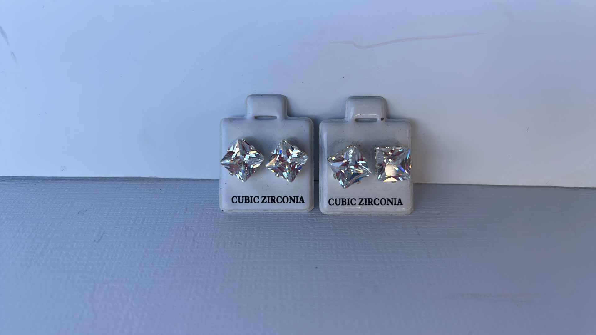 Photo 2 of 3 PAIRS CUBIC ZIRCONIA EARRINGS