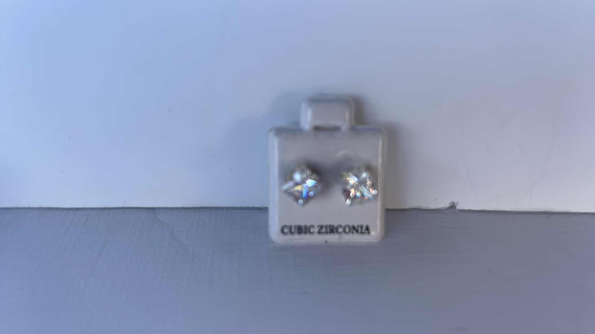 Photo 3 of 3 PAIRS CUBIC ZIRCONIA EARRINGS