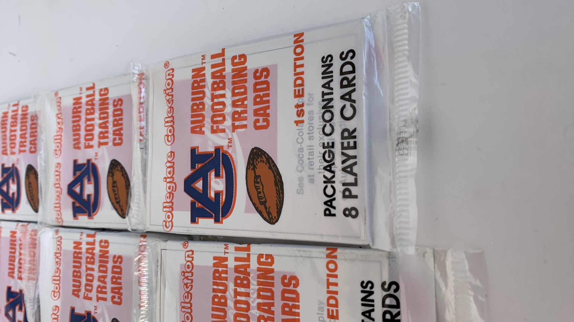 Photo 2 of 24 PACKS COLLEGIATE COLLECTION AUBURN FOOTBALL CARDS