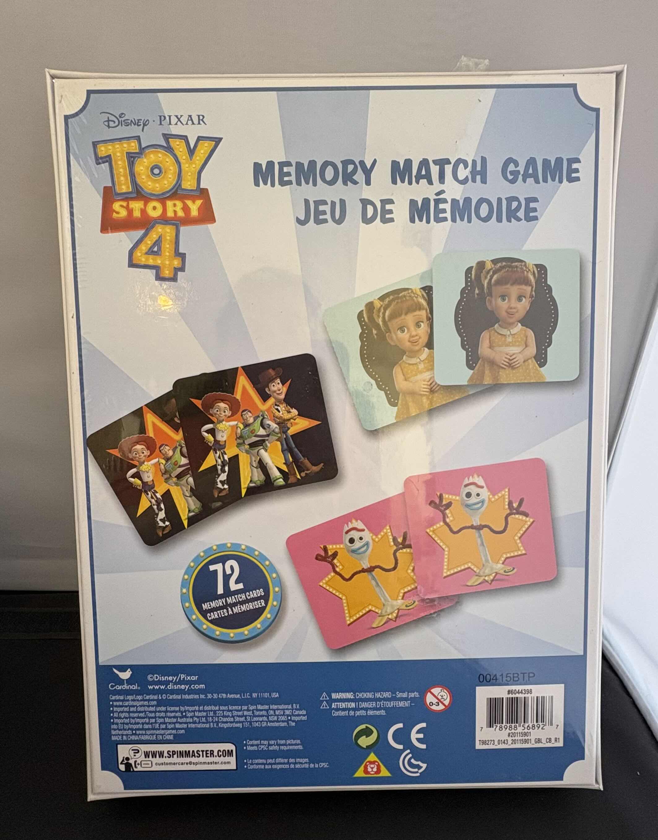 Photo 3 of 4 - BRAND NEW - DISNEY PIXAR TOY STORY 4 MEMORY MATCH GAME AND 3 SPIN MASTER DINO DIVE FISHING GAME