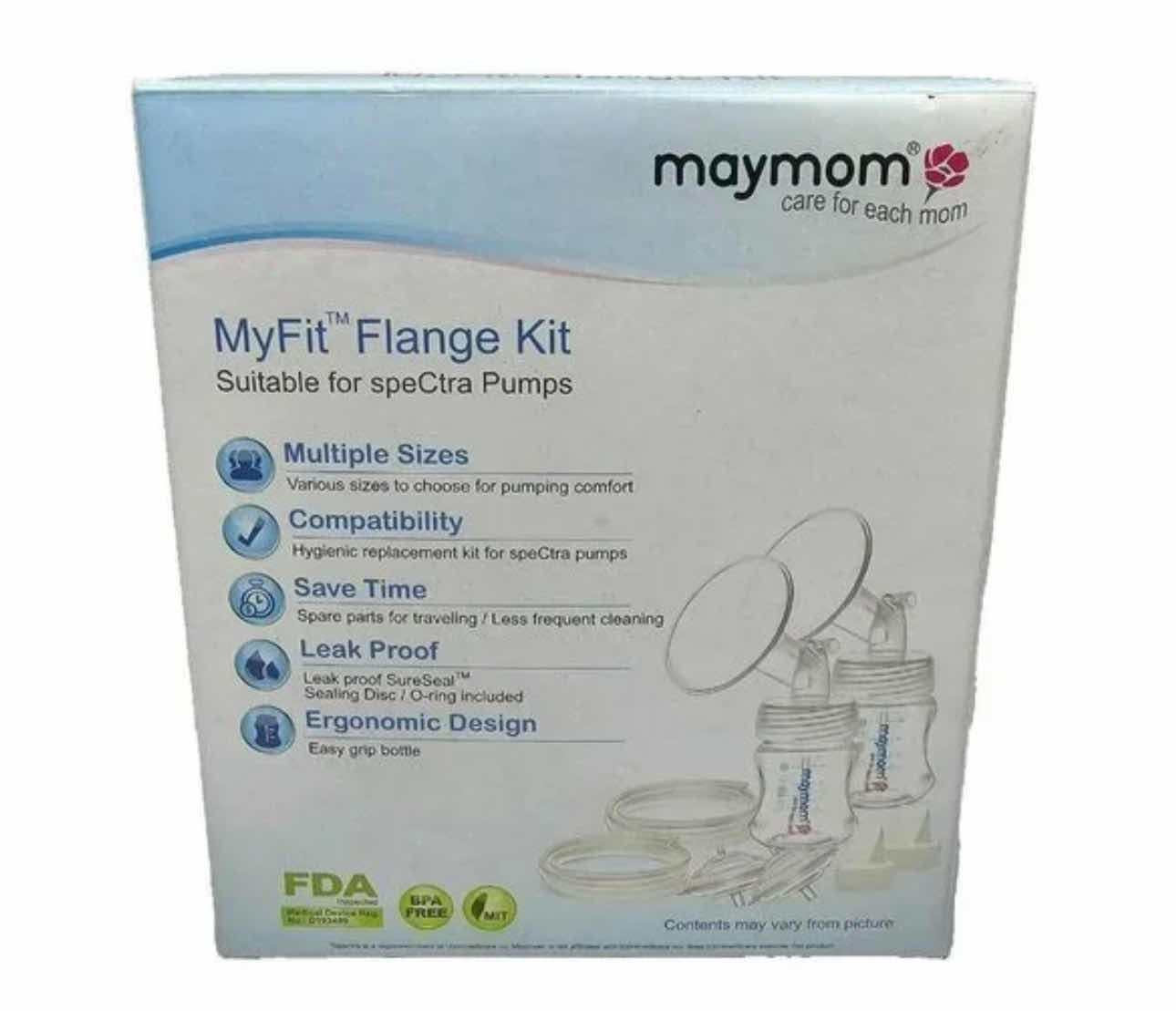 Photo 6 of BRAND NEW - MAYMOM MYFIT FLANGE KIT, TOMMEE TIPPEE CLOSER TO NATURE ANTI COLIC BOTTLE 5 OZ, CORNER FURNITURE PROTECTOR