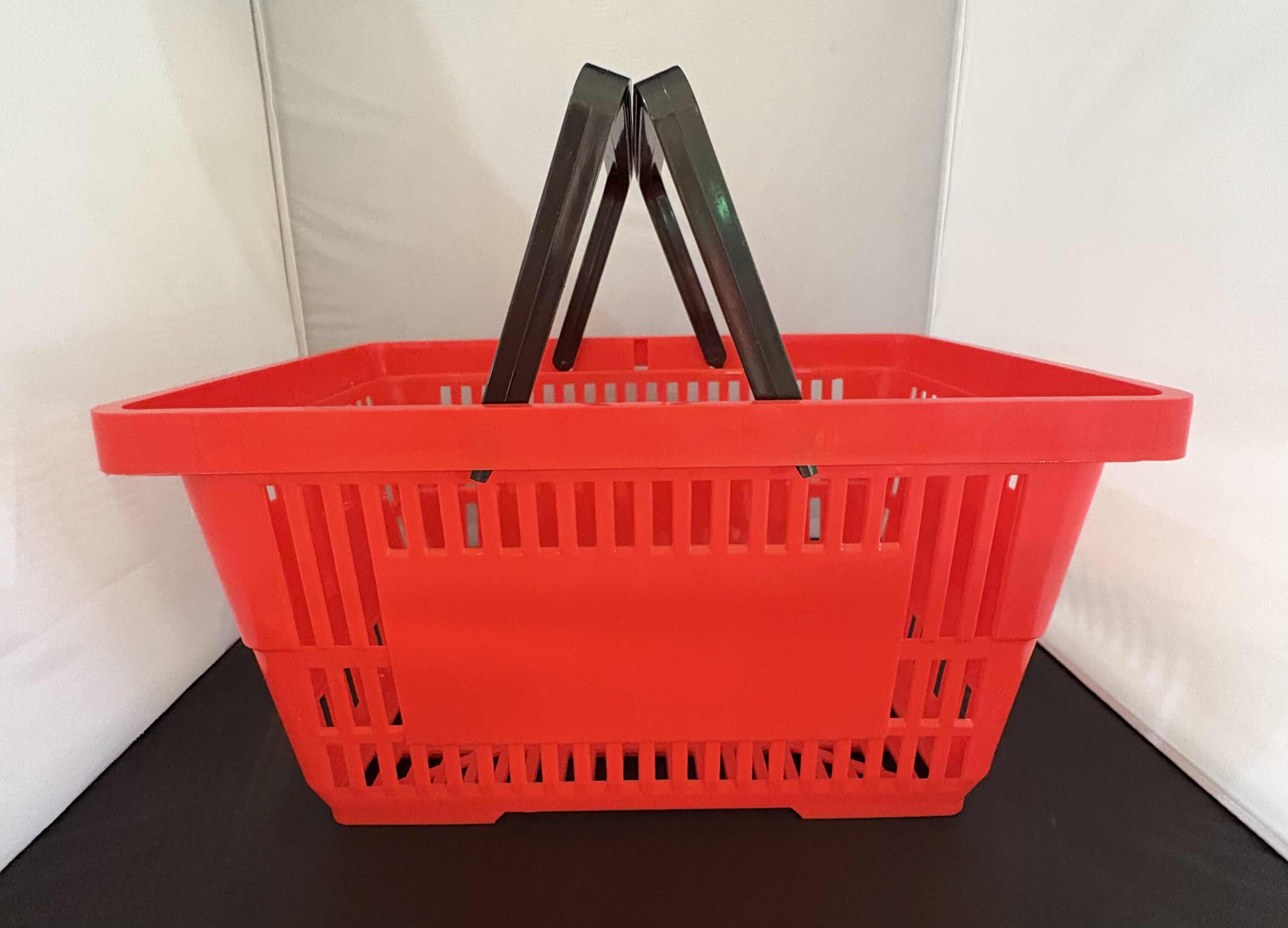 Photo 1 of BRAND NEW - 12 RED SHOPPING BASKETS