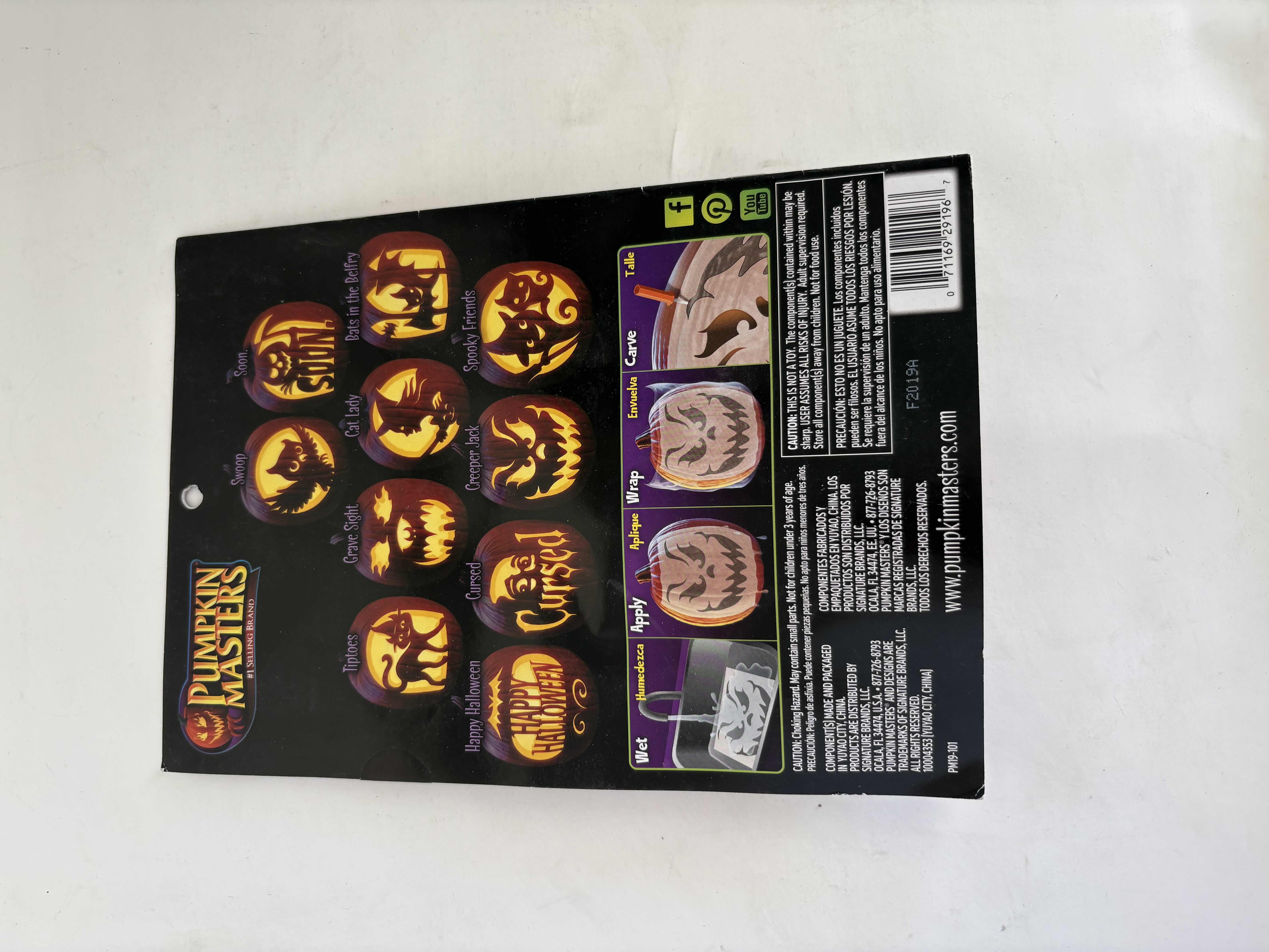 Photo 2 of 15 - BRAND NEW - PUMPKIN MASTERS PUMPKIN CARVING KIT INCLUDES 10 PATTERNS. FAMILY FALL FUN FOR KIDS