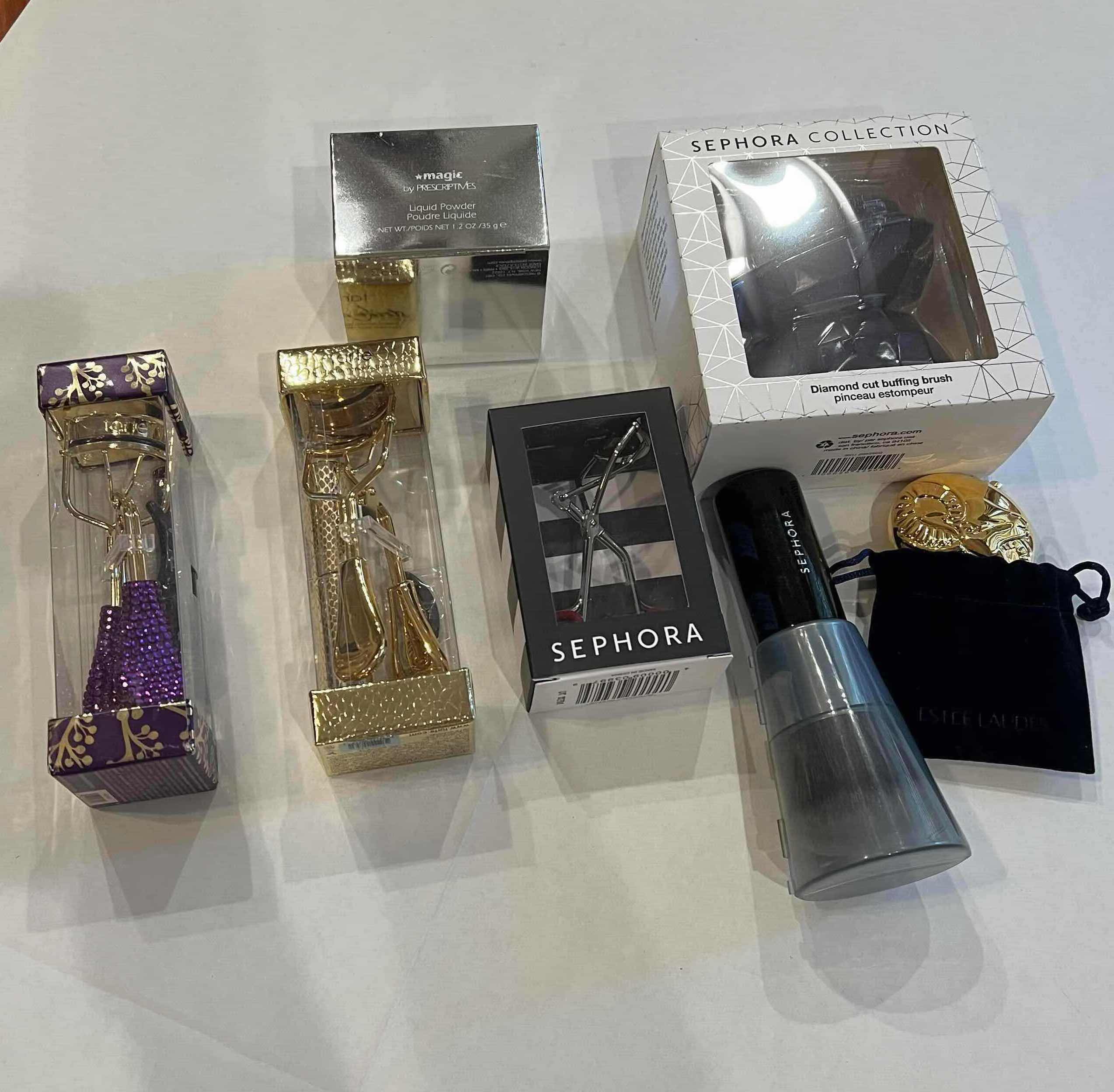 Photo 1 of 7-NEW IN BOX MAKEUP ACCESSORIES. TARTE, SEPHORA. BRUSHES, EYELASH CURLERS