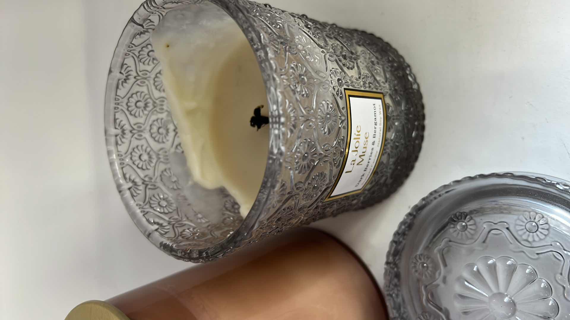 Photo 3 of 3-GENTLY USED LUXURY CANDLES. VARIOUS SCENTS.