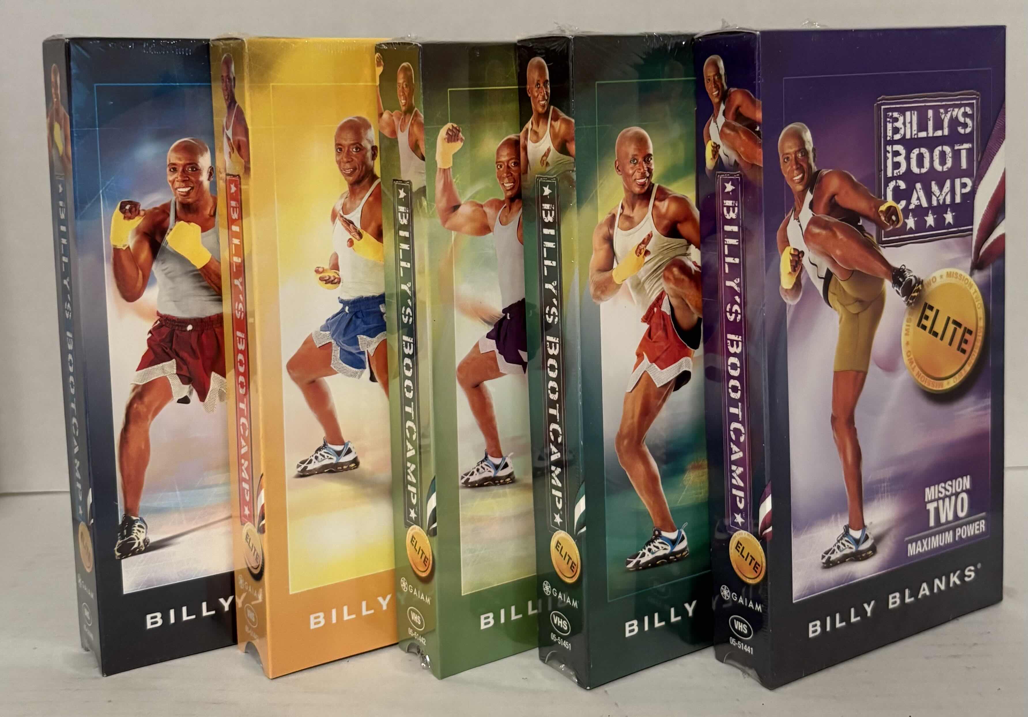 Photo 2 of 5 BRAND NEW IS PLASTIC BILLY’S BOOTCAMP VHS & 3 OTHER WORKOUT VHS WITH PROGRAM BOOKLET