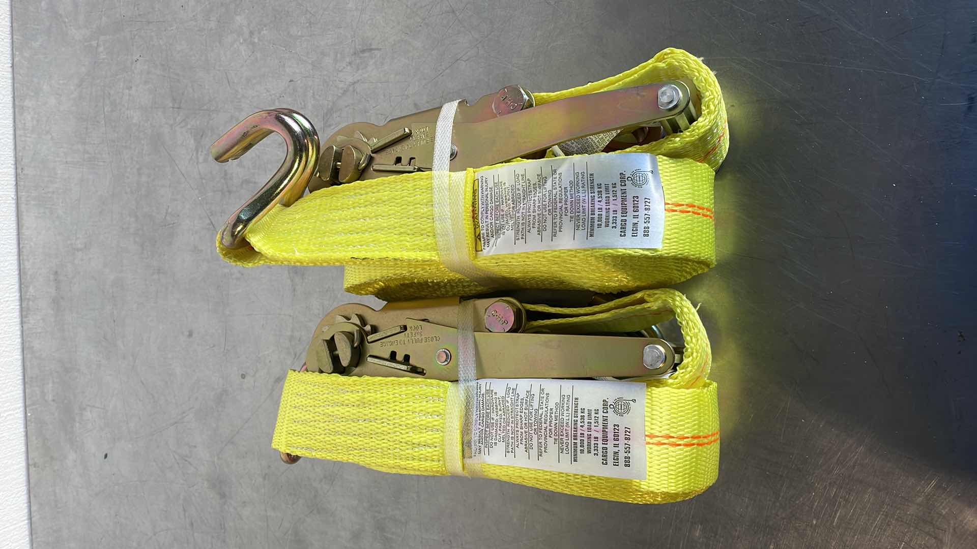 Photo 1 of COMMERCIAL 2" RATCHETING STRAPS WLL 3,333LB (2)