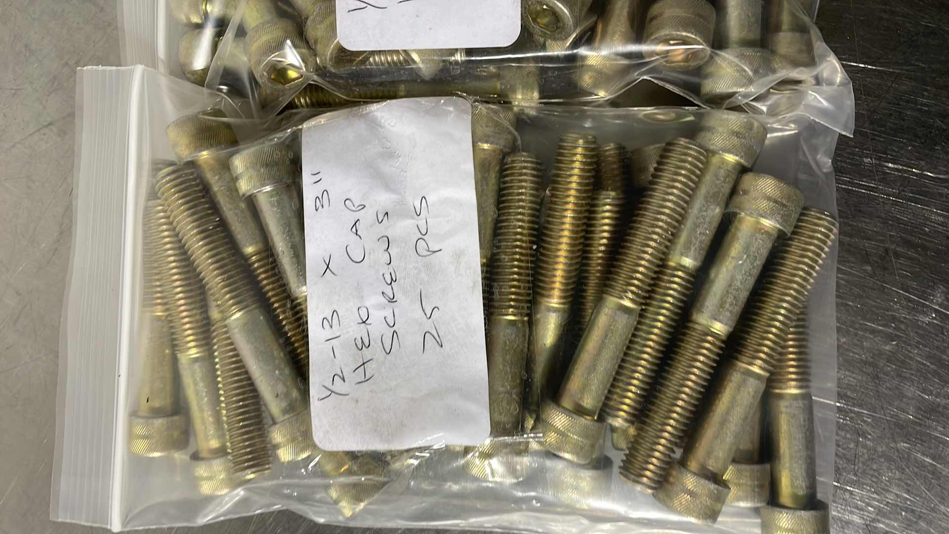 Photo 2 of 1/“2-13 x 3" HEX CAP SCREWS 2-25 pcs