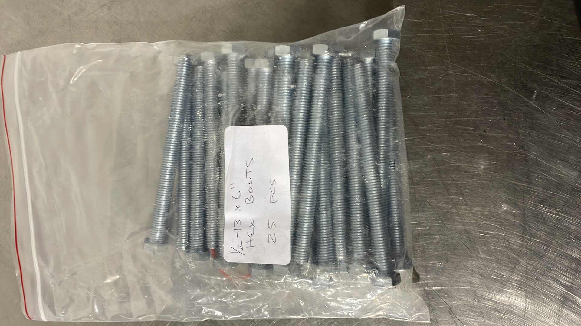 Photo 1 of 1/2”-13 X 6" HEX BOLTS 25PCS