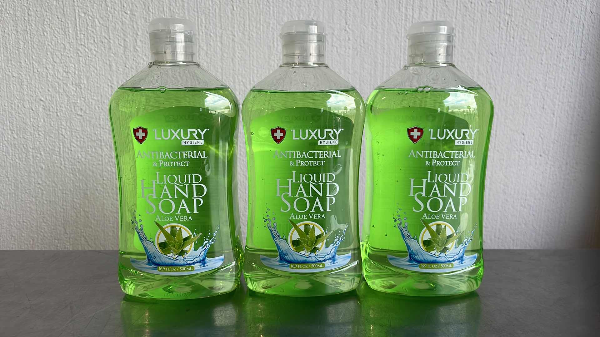 Photo 1 of LUXURY HYGIENE ALOE VERA LIQUID HAND SOAP 3-16.9oz BOTTLES