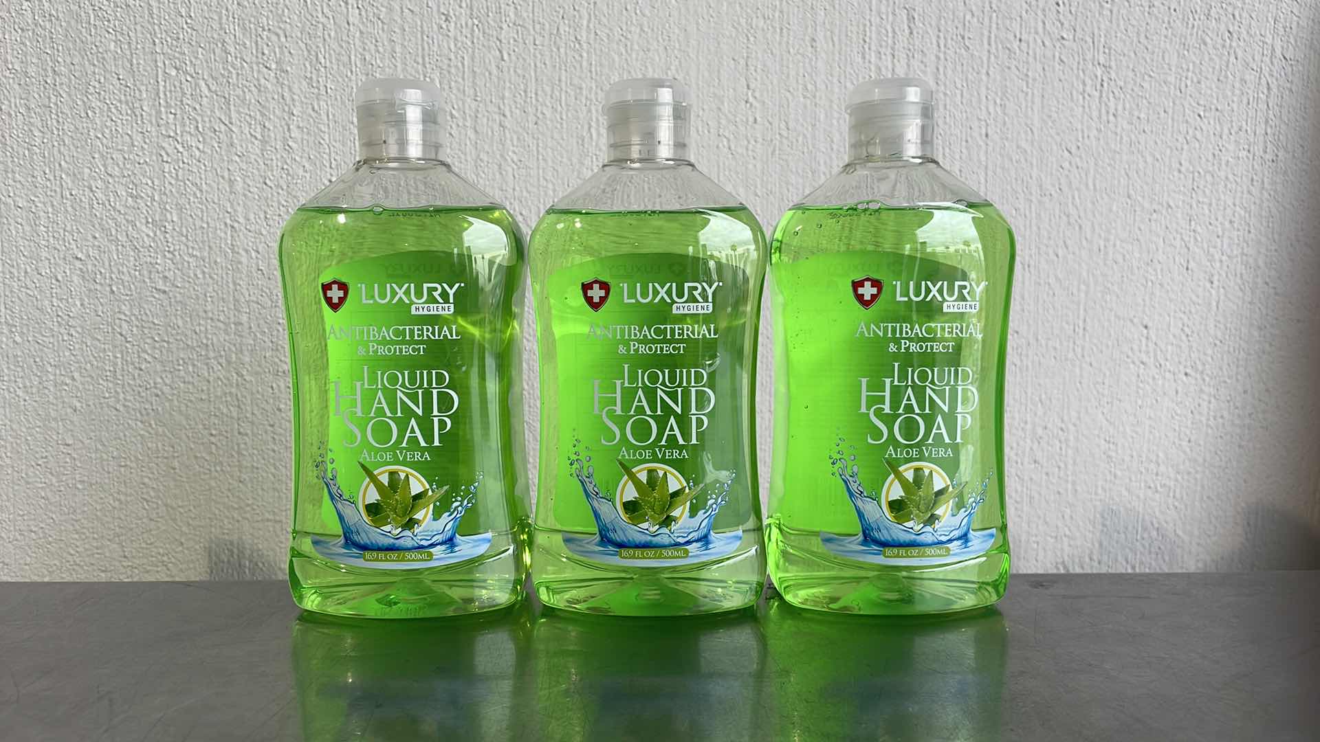 Photo 1 of LUXURY HYGIENE ALOE VERA LIQUID HAND SOAP 3-16.9oz BOTTLES