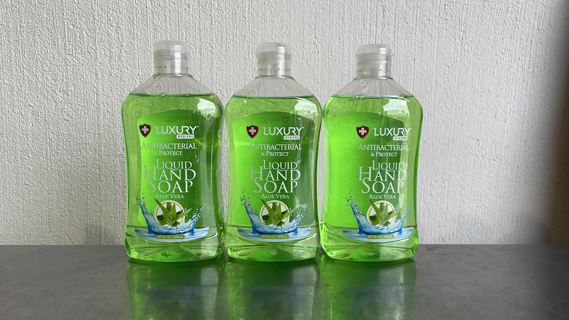 Photo 1 of LUXURY HYGIENE ALOE VERA LIQUID HAND SOAP 3-16.9oz BOTTLES