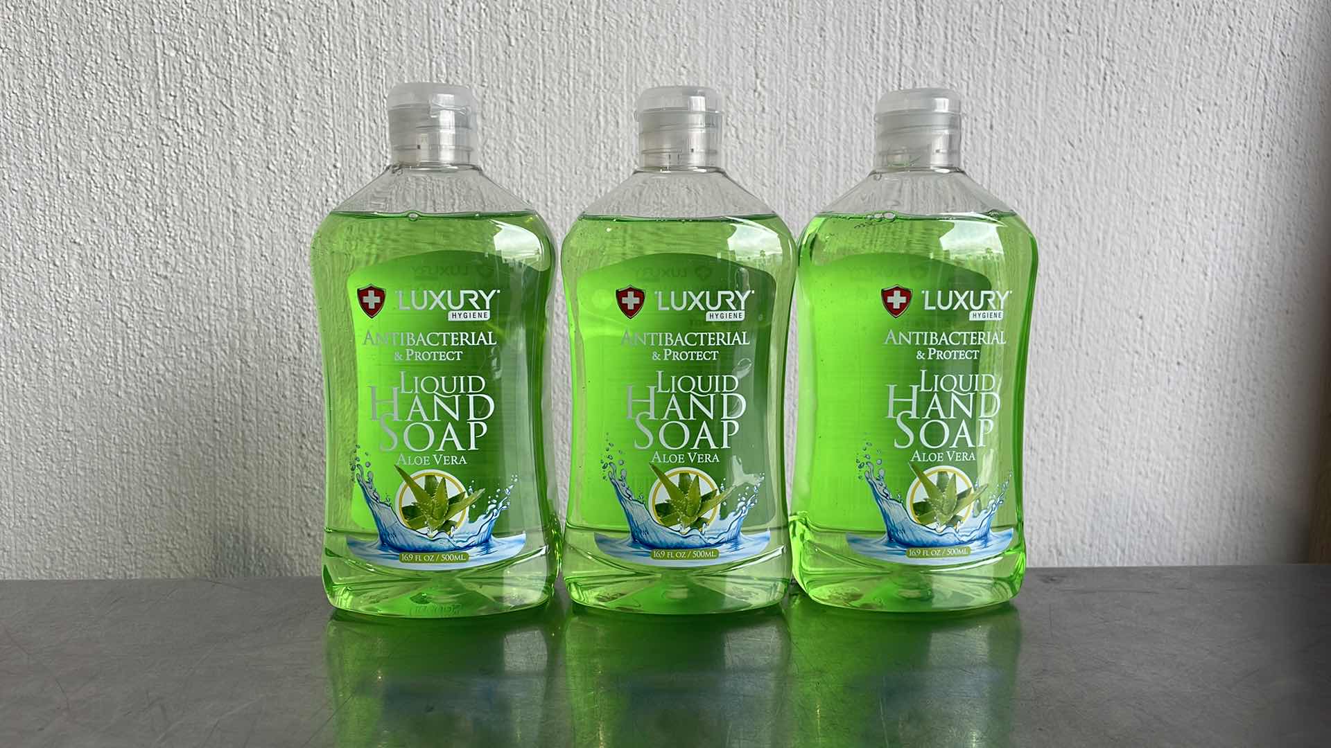 Photo 1 of LUXURY HYGIENE ALOE VERA LIQUID HAND SOAP 3-16.9oz BOTTLES