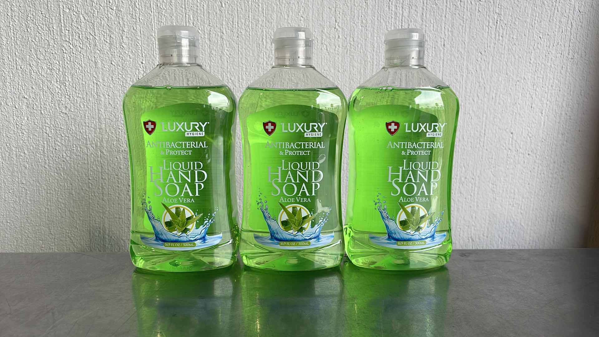 Photo 1 of LUXURY HYGIENE ALOE VERA LIQUID HAND SOAP 3-16.9oz BOTTLES