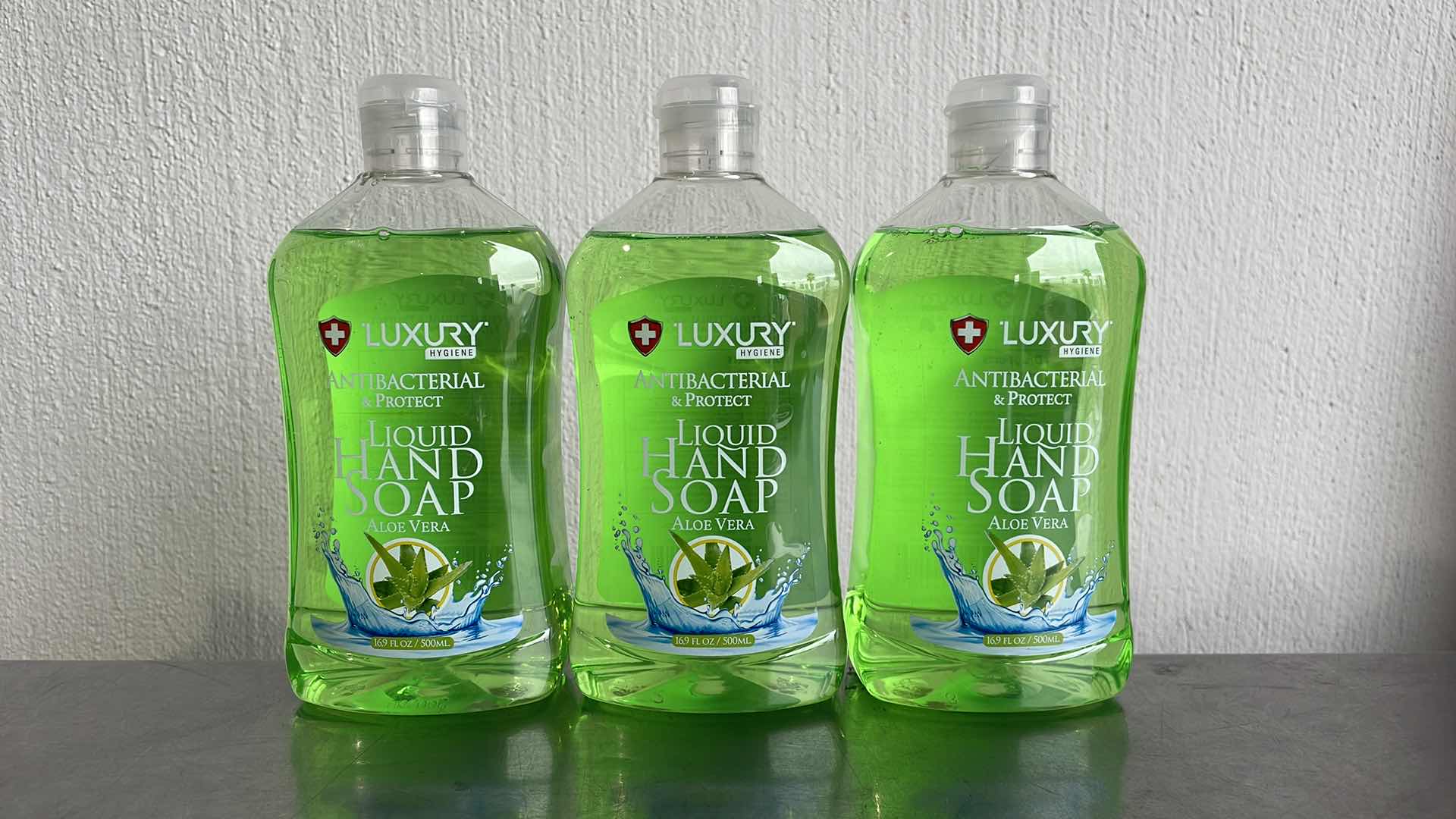 Photo 1 of LUXURY HYGIENE ALOE VERA LIQUID HAND SOAP 3-16.9oz BOTTLES