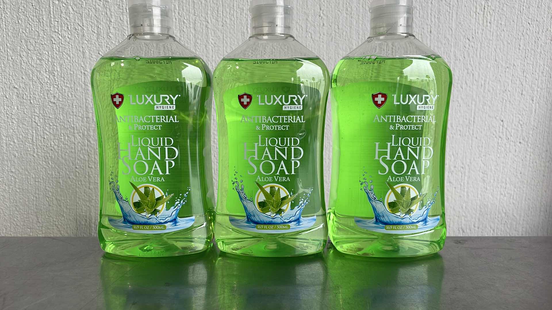 Photo 1 of LUXURY HYGIENE ALOE VERA LIQUID HAND SOAP 3-16.9oz BOTTLES