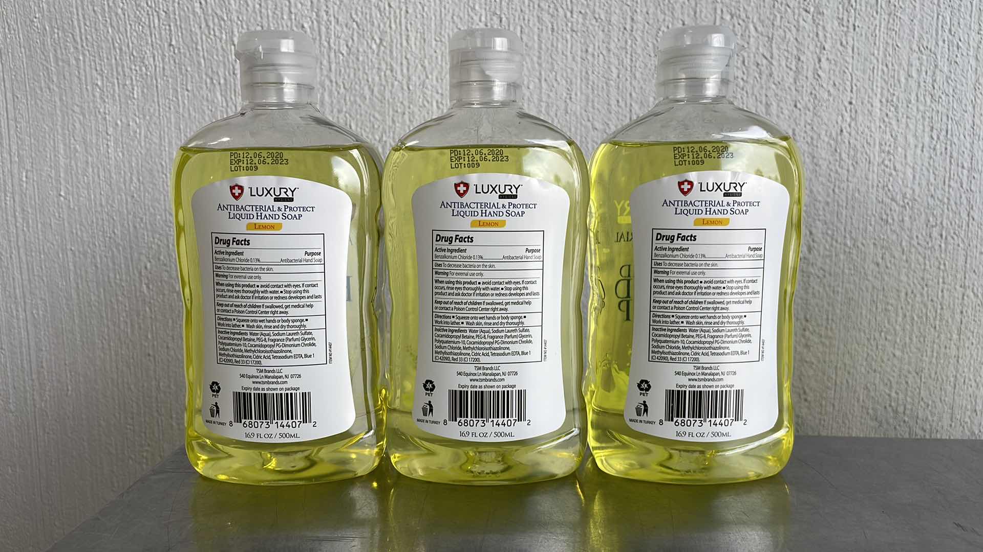 Photo 2 of LUXURY HYGIENE LEMON LIQUID HAND SOAP 3-16.9oz BOTTLES