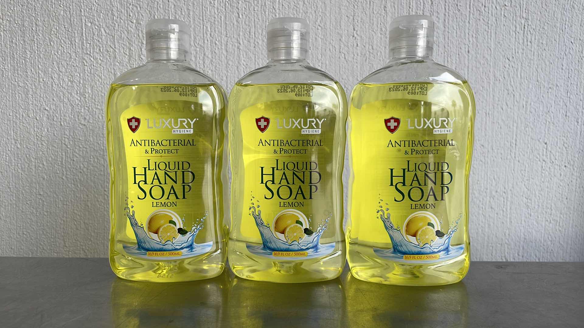 Photo 1 of LUXURY HYGIENE LEMON LIQUID HAND SOAP 3-16.9oz BOTTLES