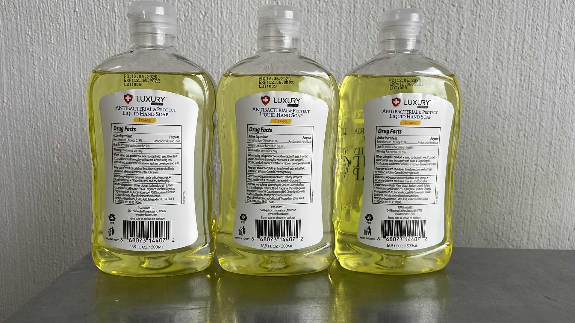 Photo 2 of LUXURY HYGIENE LEMON LIQUID HAND SOAP 3-16.9oz BOTTLES