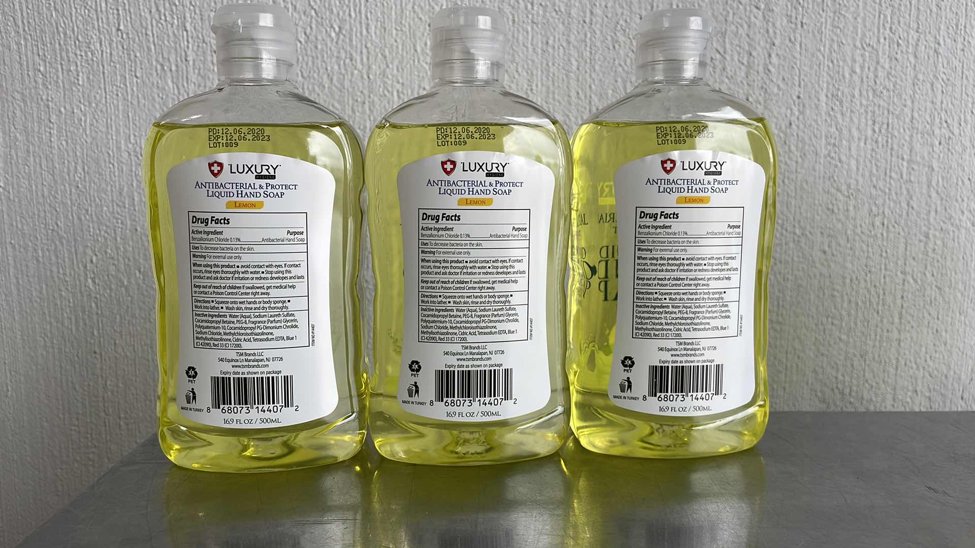 Photo 2 of LUXURY HYGIENE LEMON LIQUID HAND SOAP 3-16.9oz BOTTLES