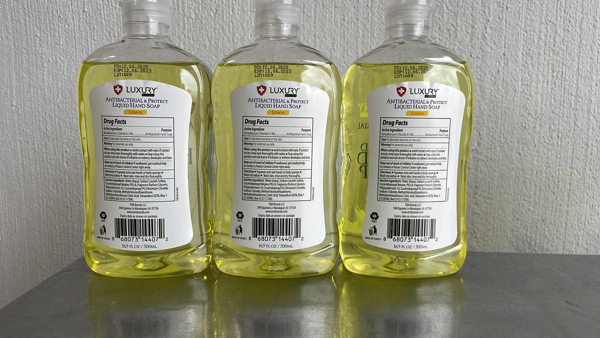 Photo 2 of LUXURY HYGIENE LEMON LIQUID HAND SOAP 3-16.9oz BOTTLES