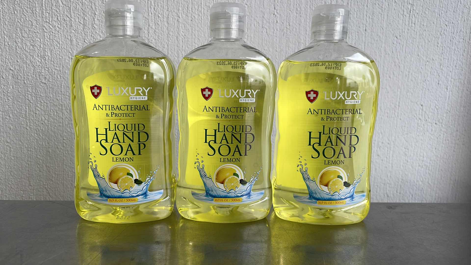 Photo 1 of LUXURY HYGIENE LEMON LIQUID HAND SOAP 3-16.9oz BOTTLES