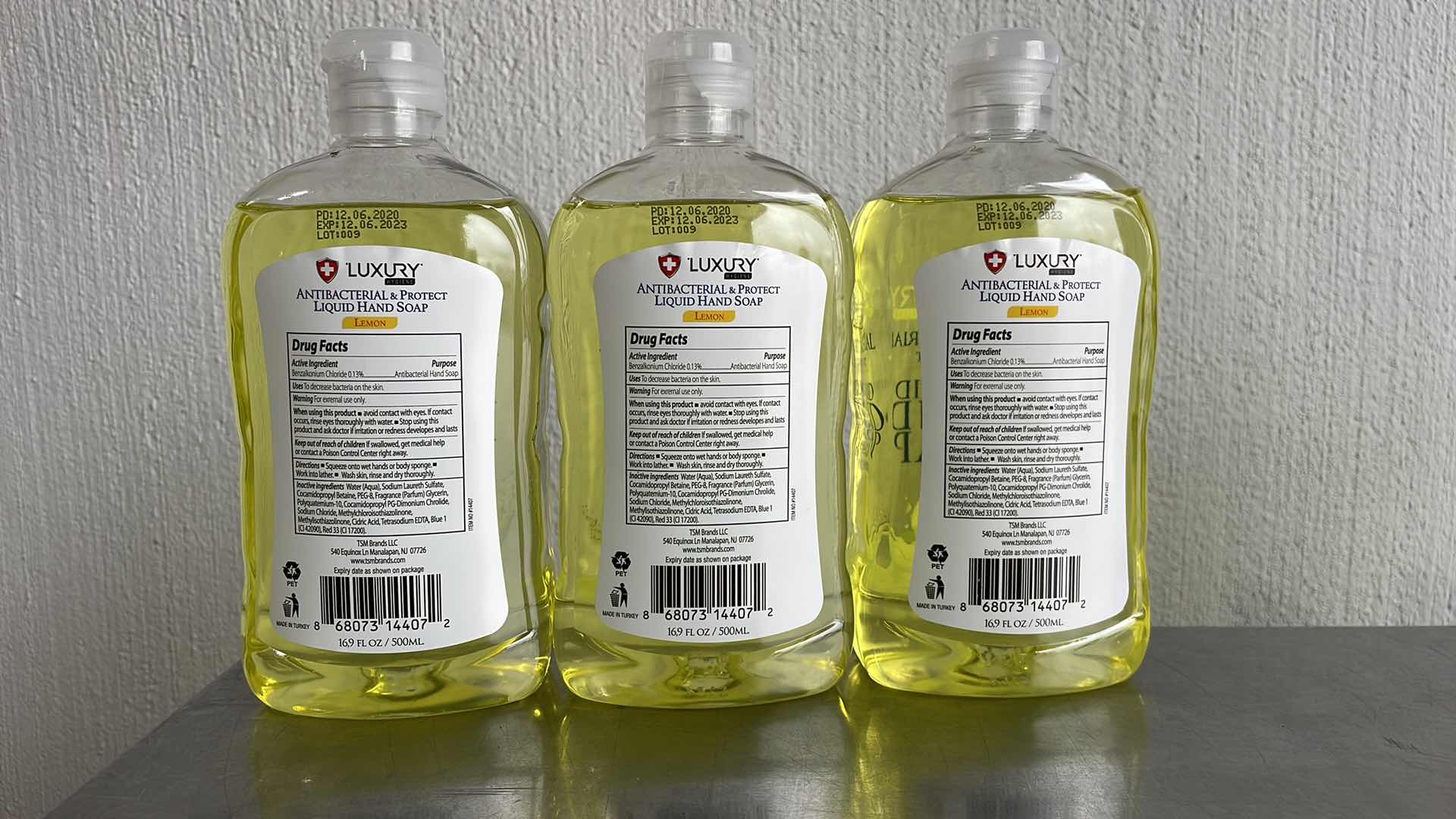 Photo 2 of LUXURY HYGIENE LEMON LIQUID HAND SOAP 3-16.9oz BOTTLES