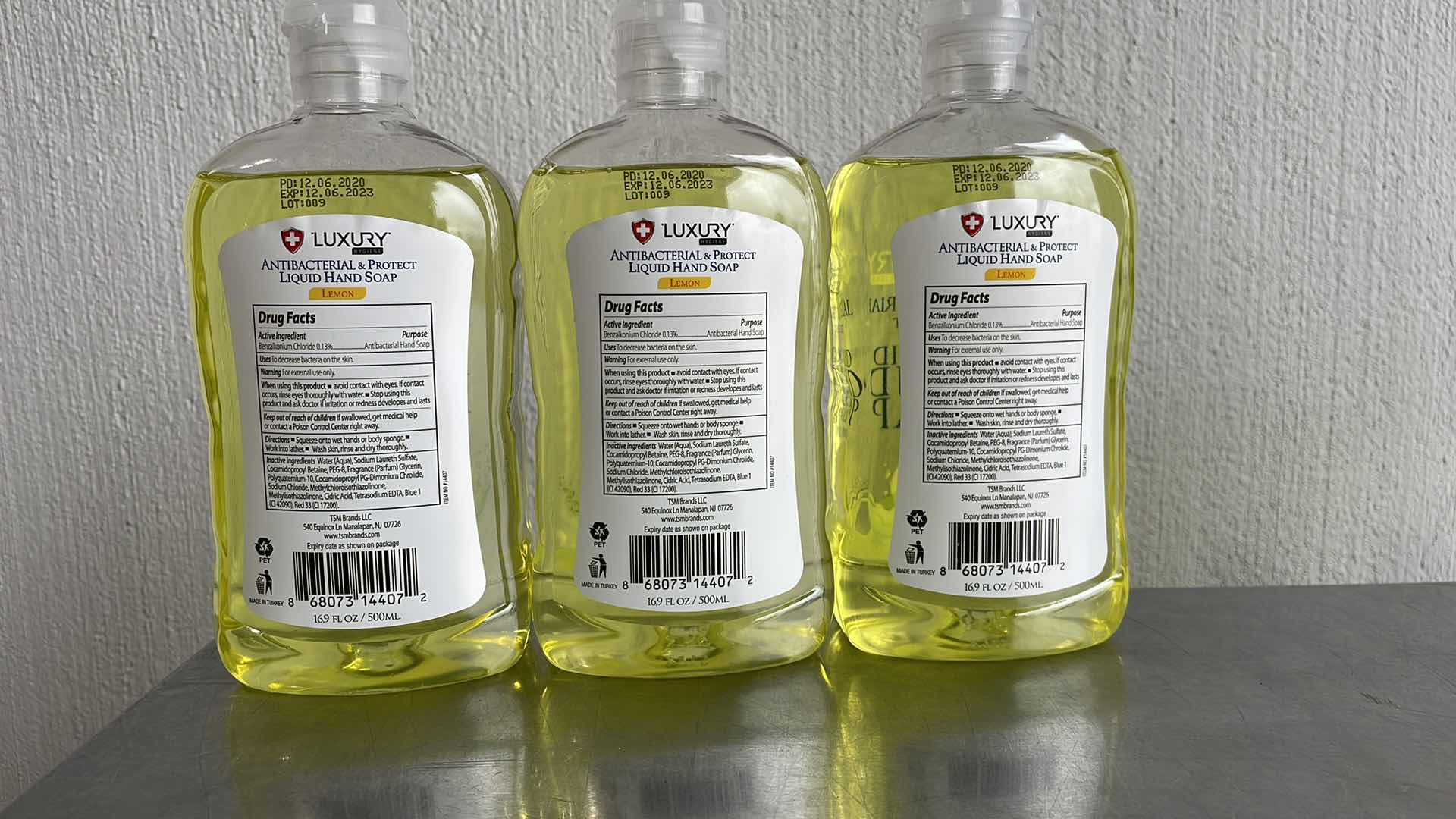 Photo 2 of LUXURY HYGIENE LEMON LIQUID HAND SOAP 3-16.9oz BOTTLES