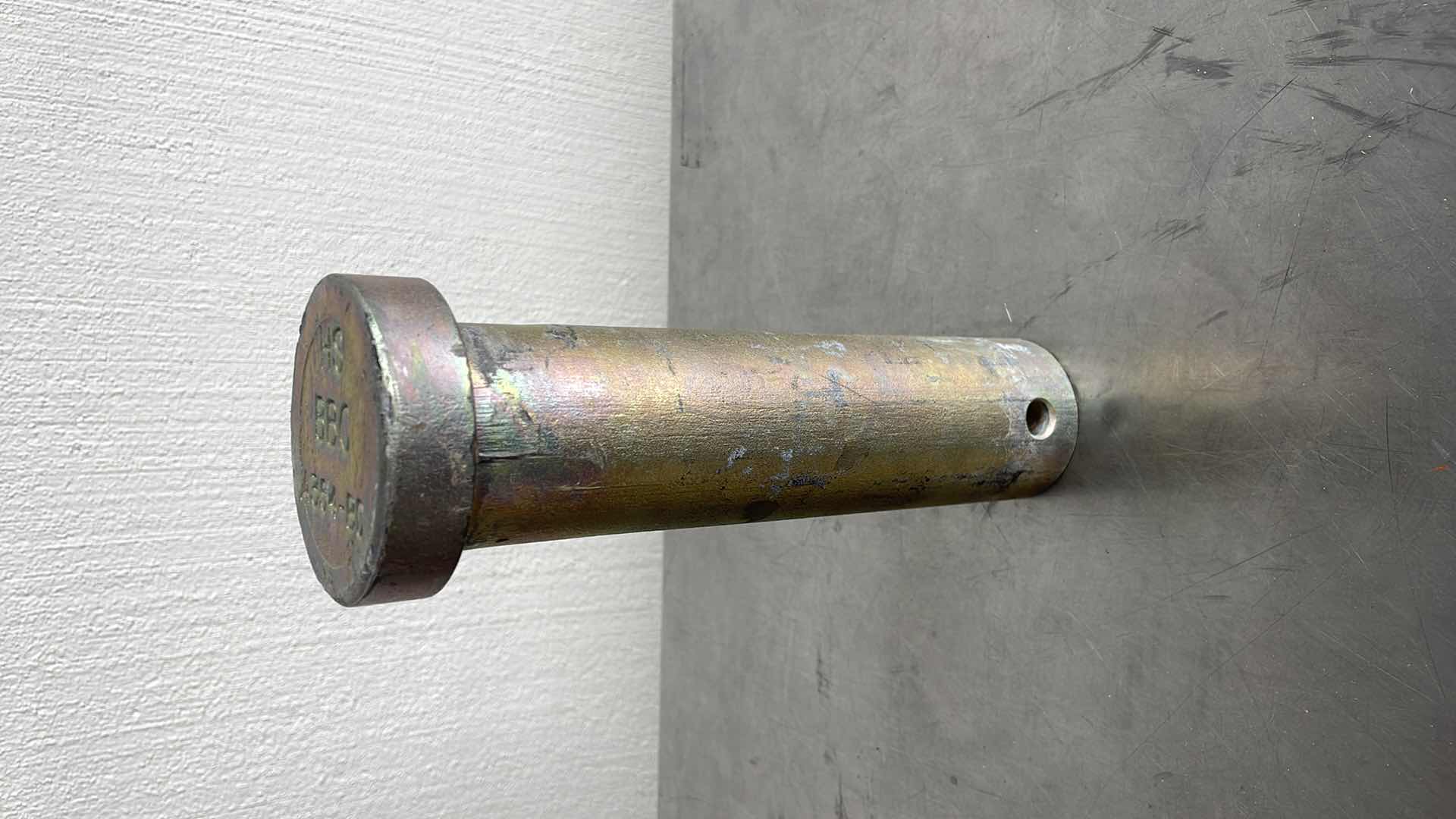 Photo 2 of USGI JUMBO LARGE PIN W/O COTTER TRUCK AUTO MILITARY, 2- 1/4" x 7-5/8", 9-1/2" NEW OLD STOCK MILITARY SURPLUS WITHOUT COTTER PIN