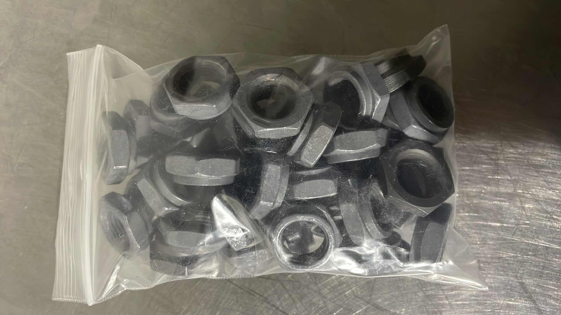 Photo 2 of 5/8”-18 x 3/8" TALL ALL STEEL DRY LUBE JAM HEX LOCK NUT (40)