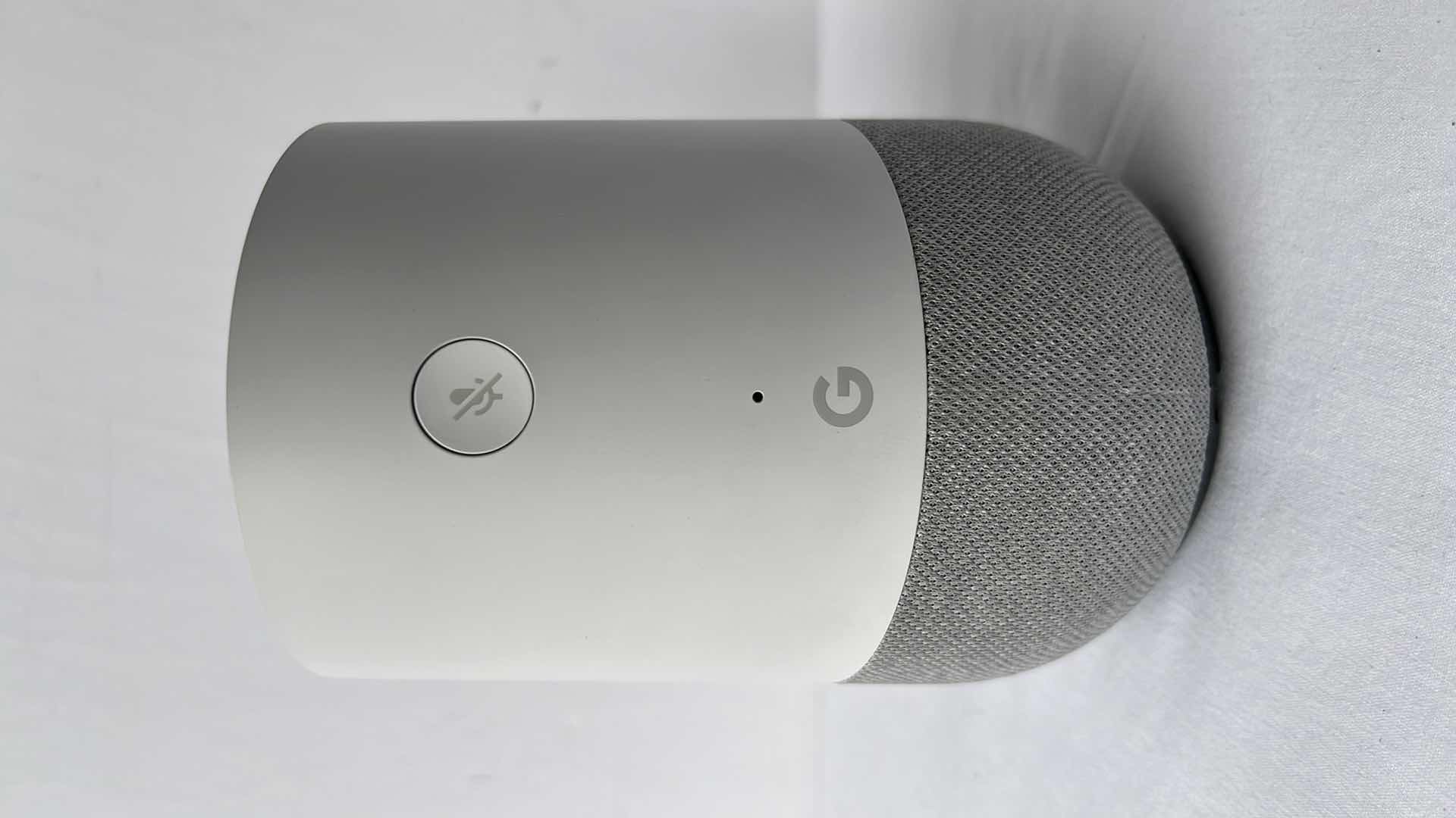 Photo 1 of ORIGINAL GOOGLE HOME SMART SPEAKER, FABRIC BASE W GOOGLE ASSISTANT (MODEL: HOME)