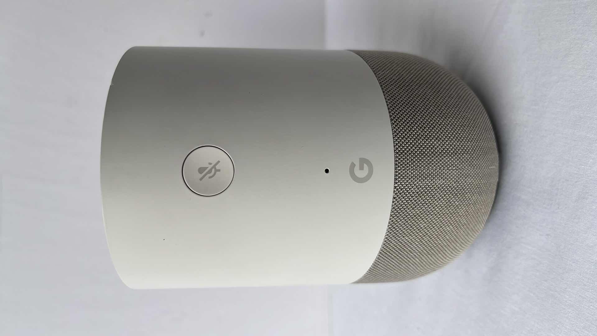 Photo 1 of ORIGINAL GOOGLE HOME SMART SPEAKER, FABRIC BASE W GOOGLE ASSISTANT (MODEL: HOME)