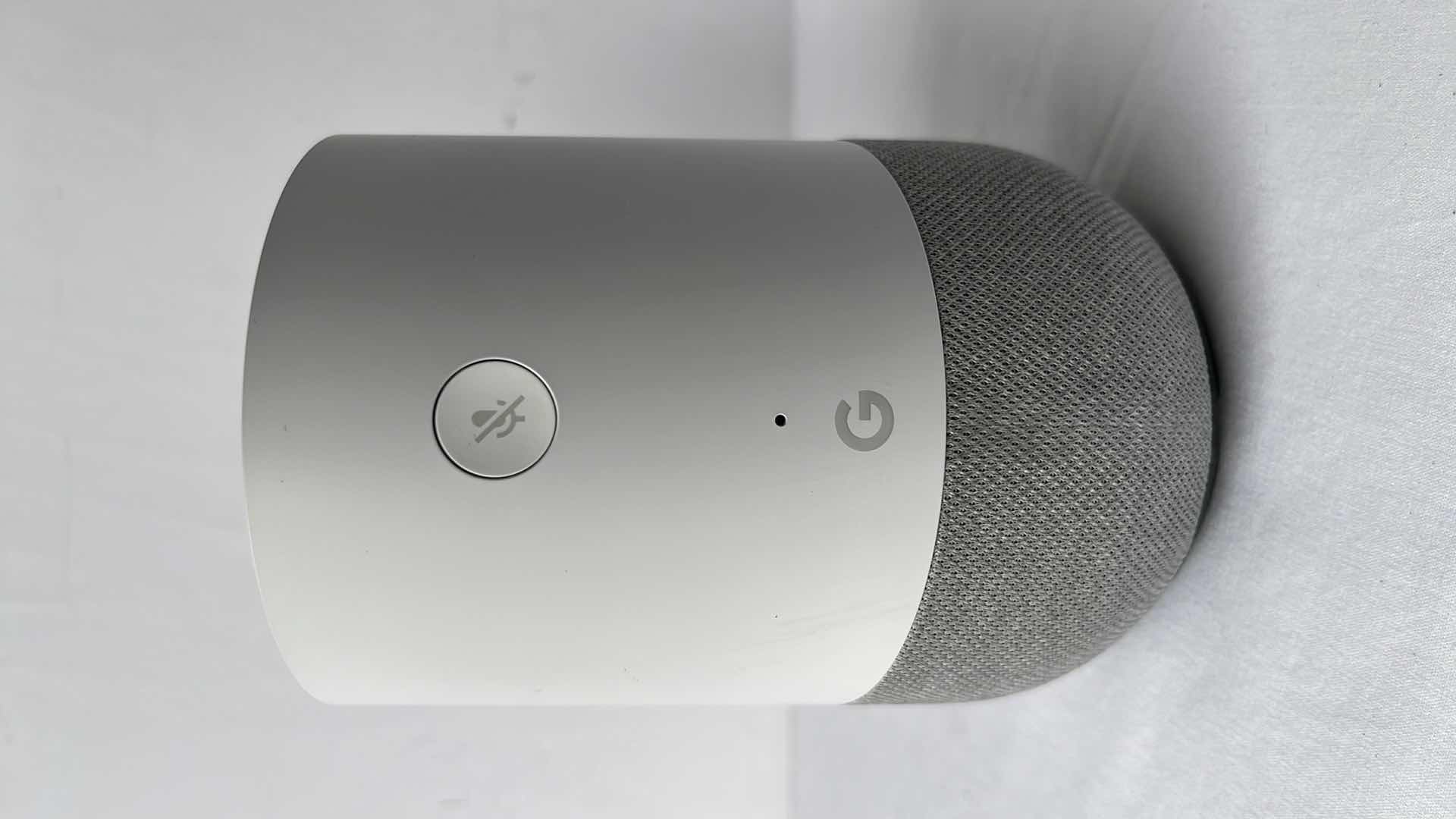 Photo 1 of ORIGINAL GOOGLE HOME SMART SPEAKER, FABRIC BASE W GOOGLE ASSISTANT (MODEL: HOME)