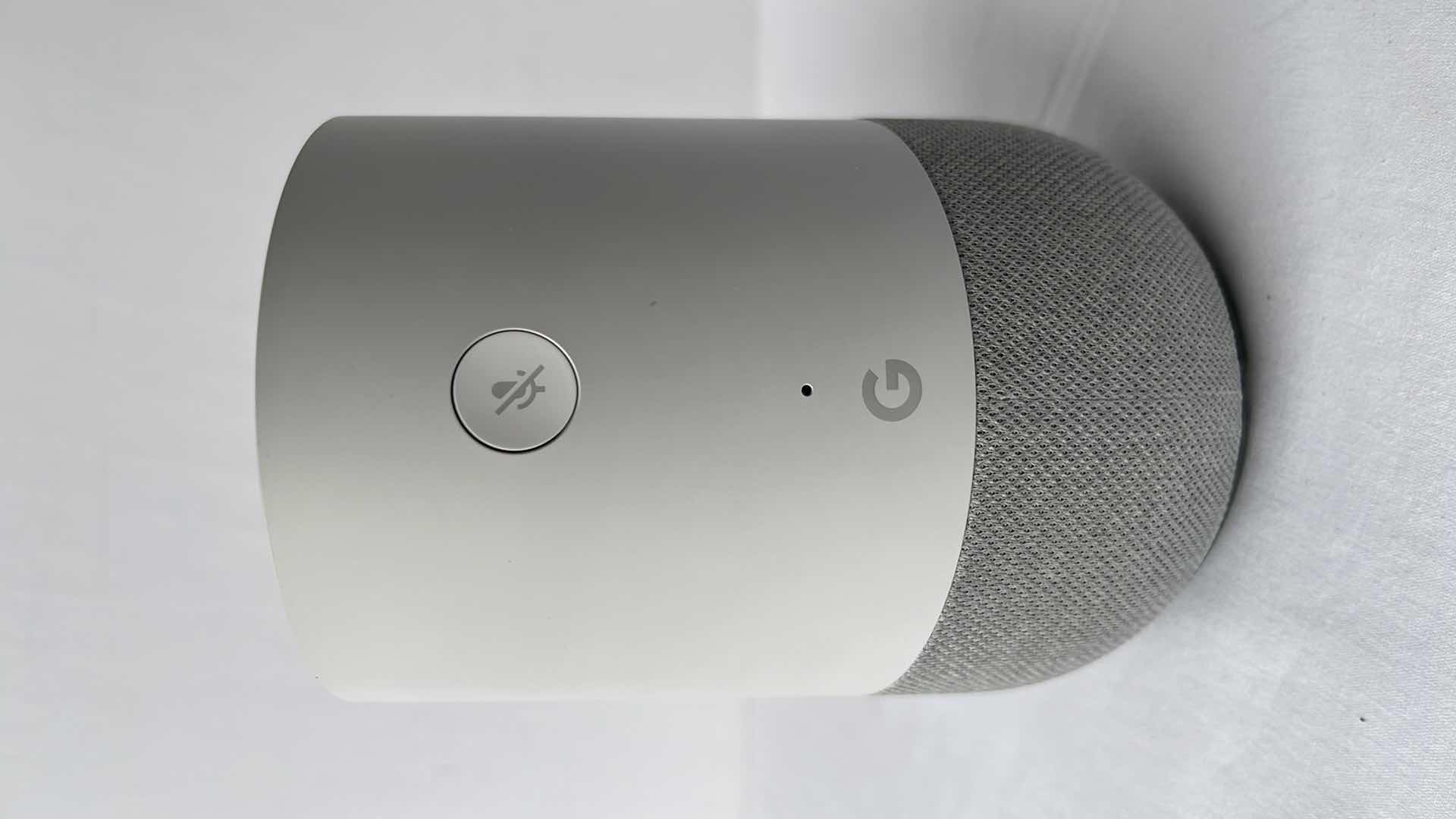 Photo 1 of ORIGINAL GOOGLE HOME SMART SPEAKER, FABRIC BASE W GOOGLE ASSISTANT (MODEL: HOME)