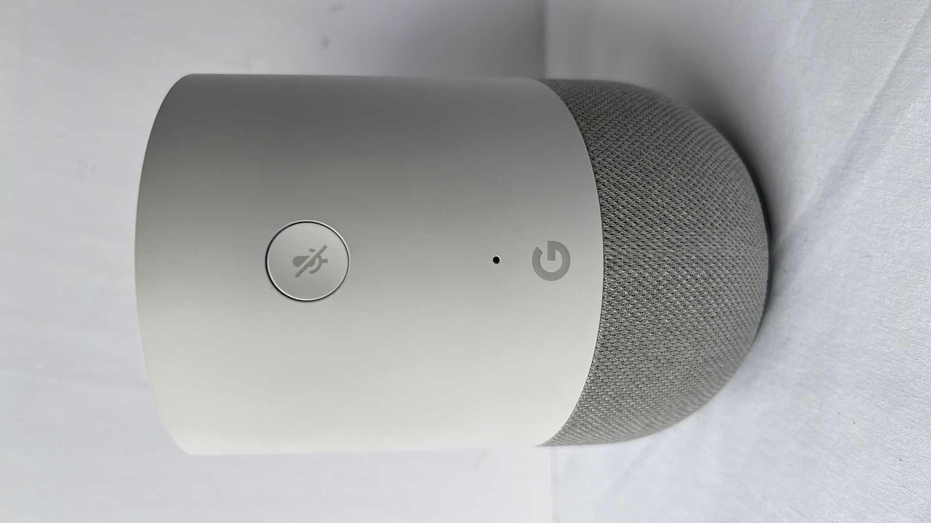 Photo 1 of ORIGINAL GOOGLE HOME SMART SPEAKER, FABRIC BASE W GOOGLE ASSISTANT (MODEL: HOME)