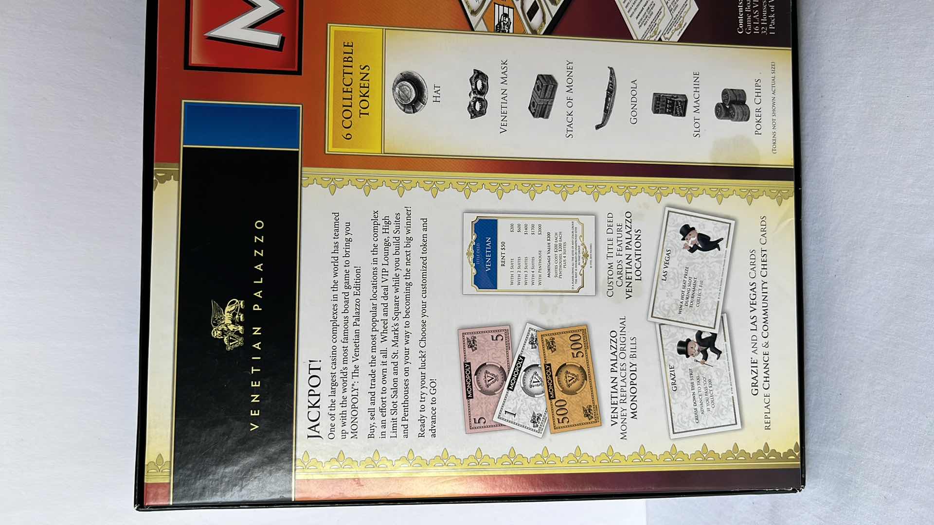 Photo 4 of MONOPOLY VENETIAN PALAZZO LAS VEGAS GAME