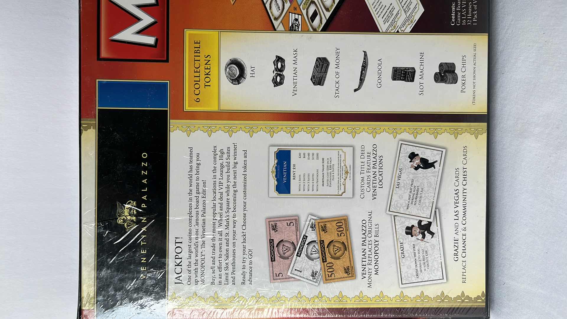 Photo 4 of NIB MONOPOLY VENETIAN PALAZZO LAS VEGAS GAME