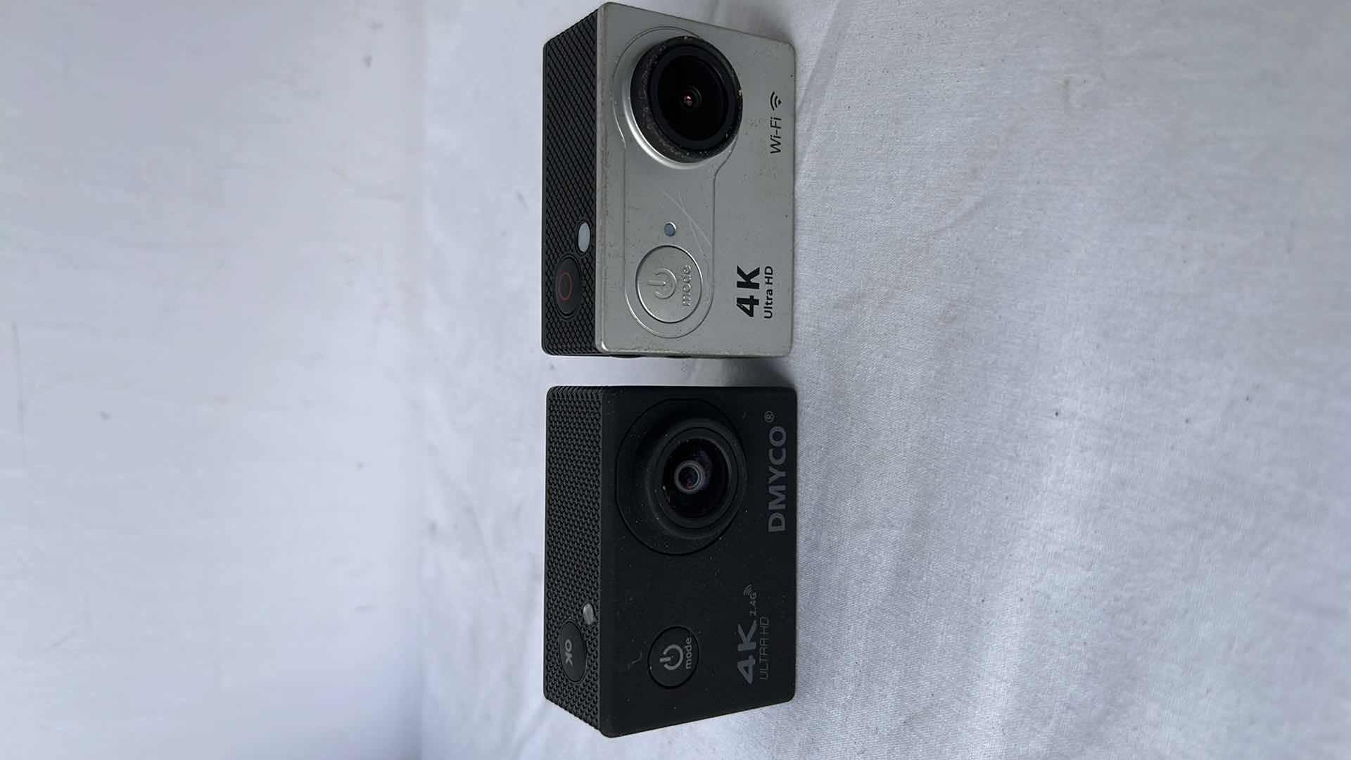 Photo 2 of DYMCO 4K ULTRA HD ACTION CAMERA (MODEL AC-F60R) & v4.0 4K ULTRA HD ACTION CAMERA INCLUDES CASE WITH ACCESSORIES