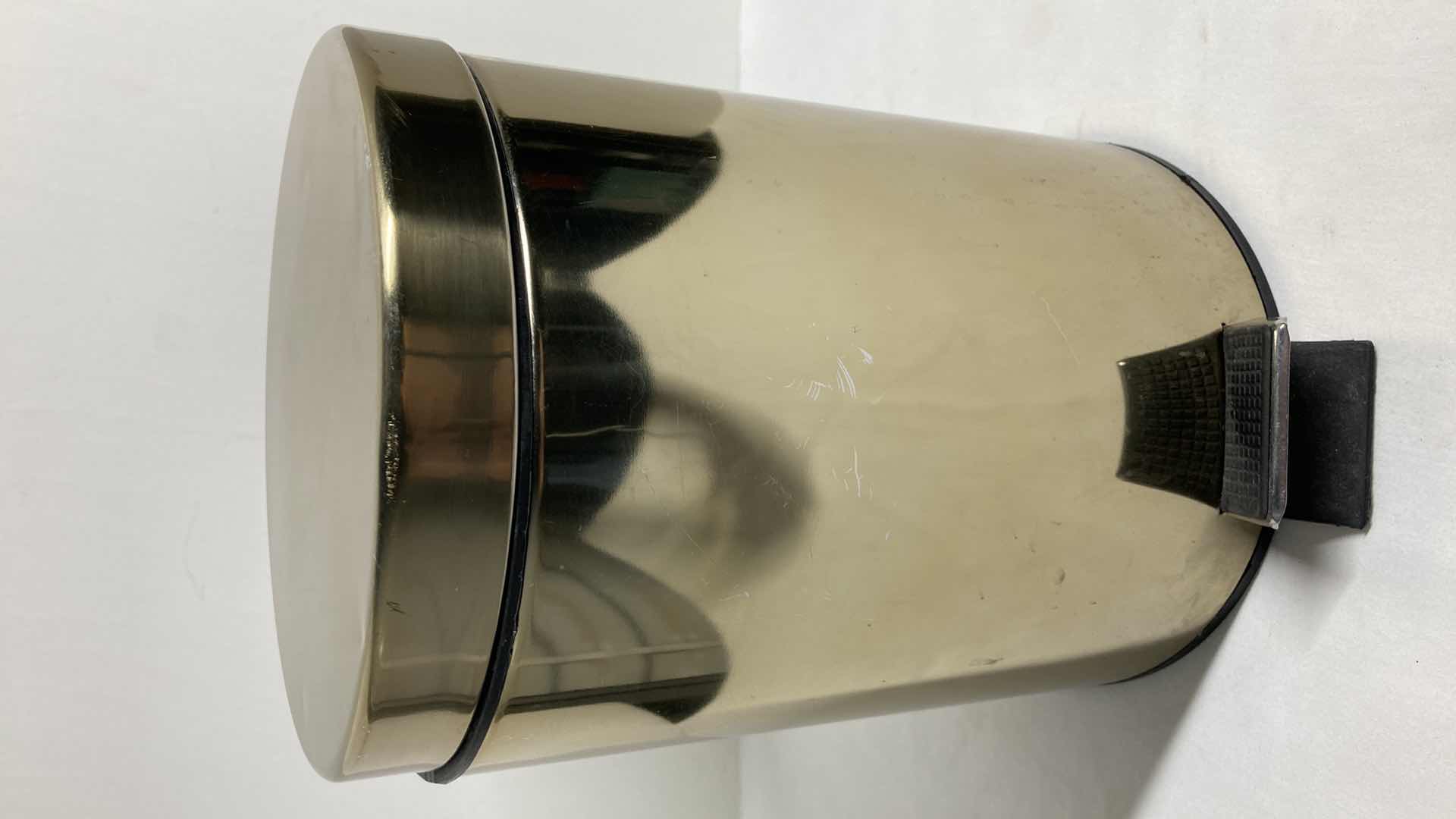 Photo 1 of STEP LEVER SOFT BRASS FINISH 5LITER TRASH CAN