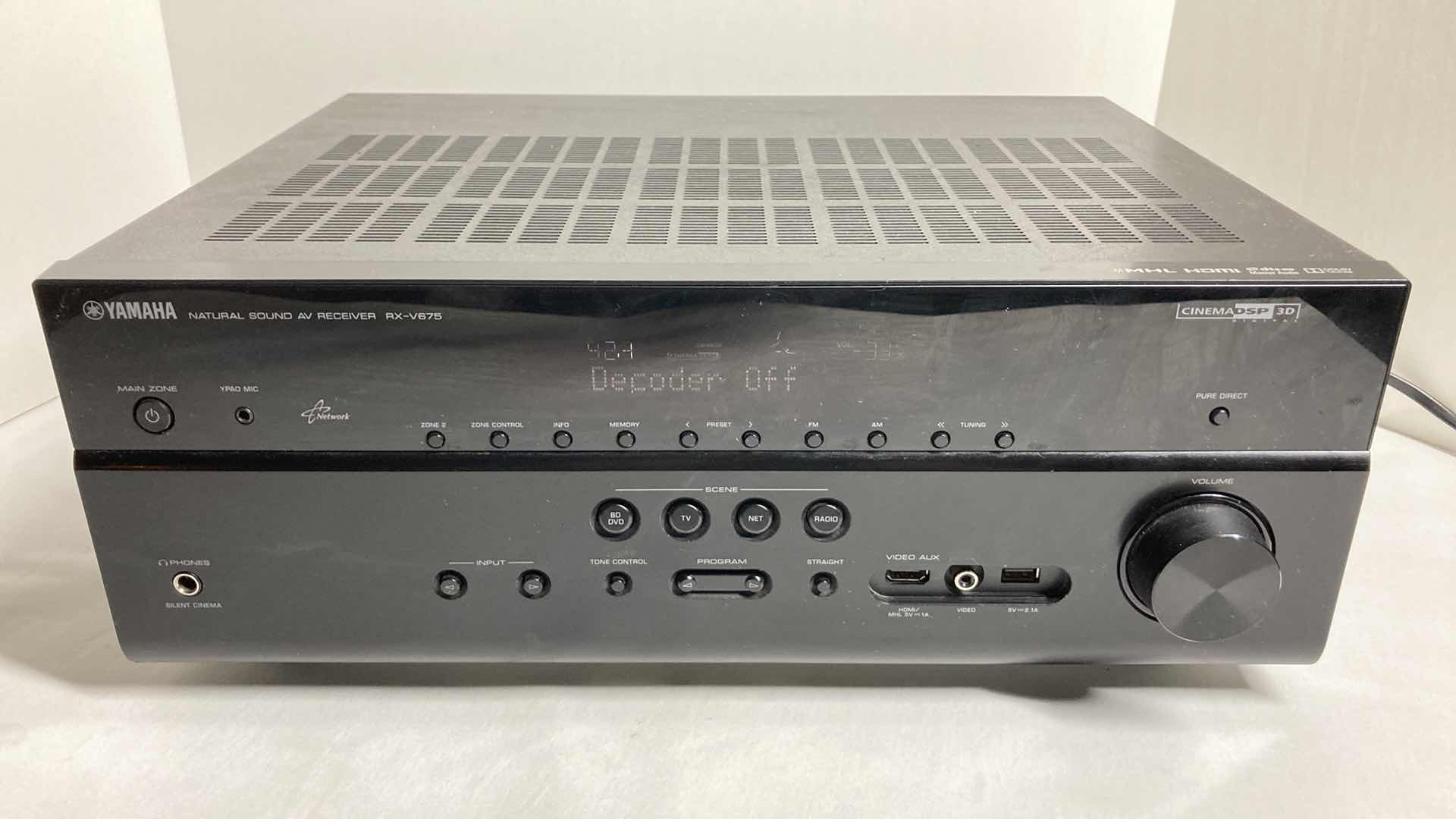 Photo 1 of YAMAHA NATURAL SOUND AV RECEIVER MODEL RX-V675